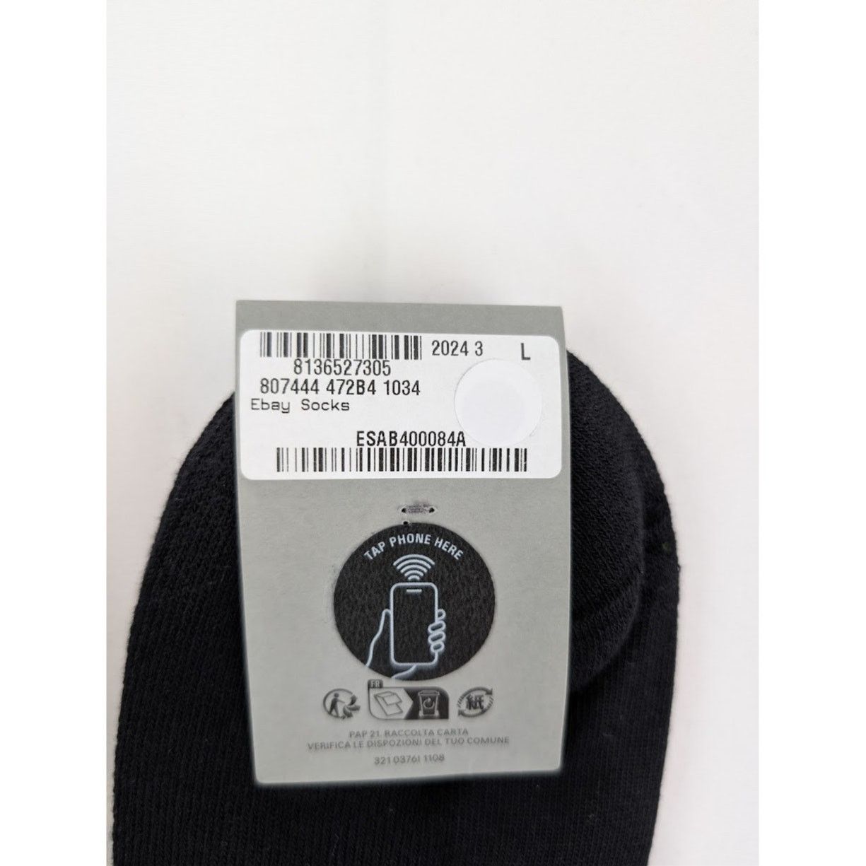 Balenciaga o1rshd1 Q:2 / Size: L / Cotton Ebay Socks Black/Multicolor Size ONE SIZE - 11 Thumbnail