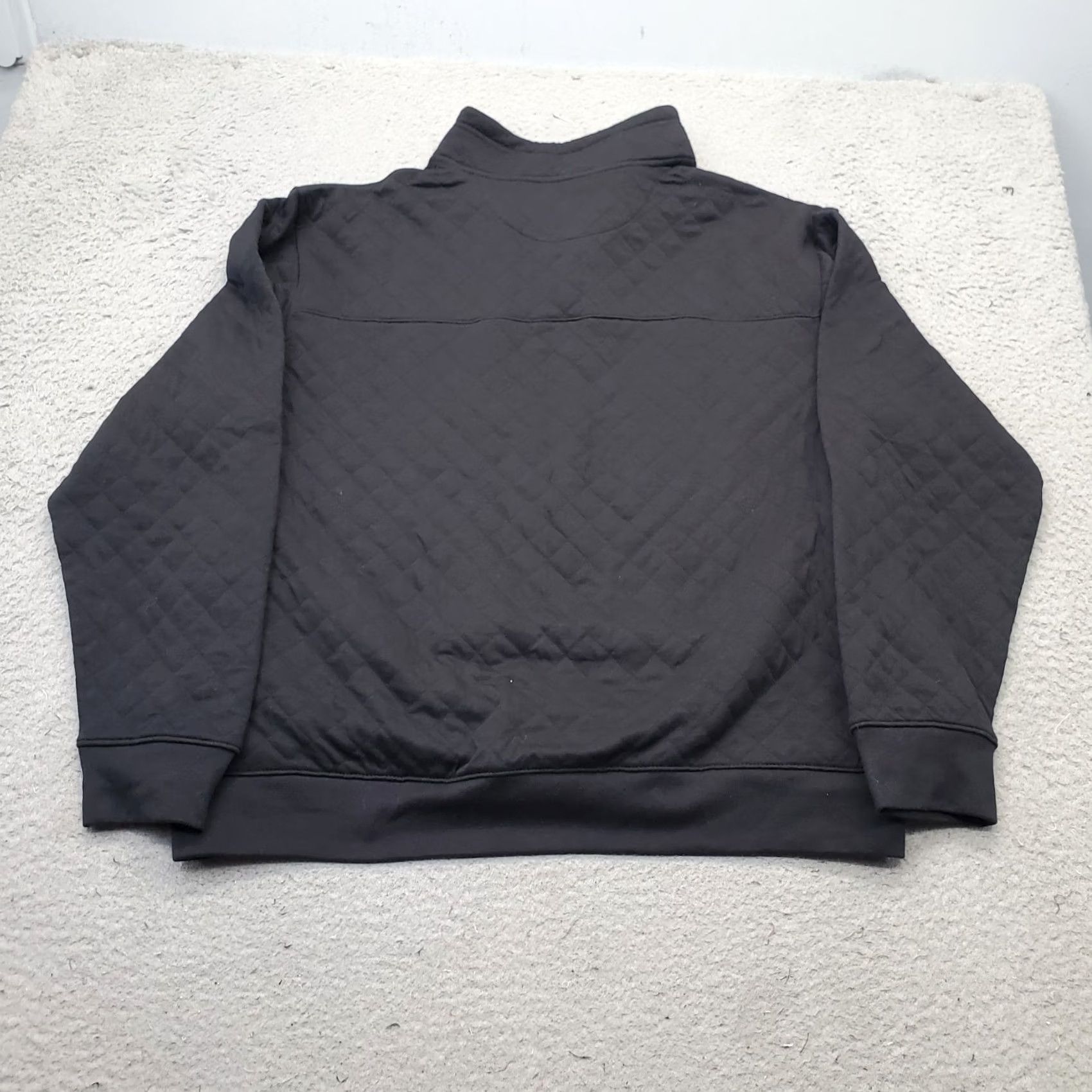 Kenneth Cole Kenneth Cole New York Quilted Jacket Mens XL Black Long Sleeve 1/4 Snap Size US XL / EU 56 / 4 - 2 Thumbnail