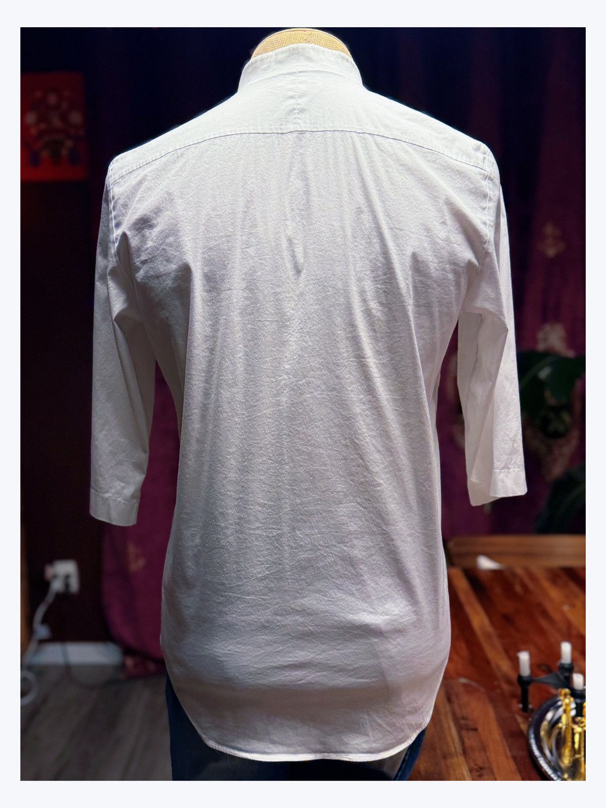 Cos COS Minimalist White Mandarin Collar Shirt Size US S / EU 44-46 / 1 - 4 Thumbnail