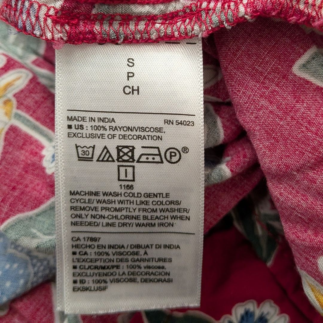 Old Navy Old Navy Floral Tent Dress with Tied Keyhole Neckline Size S / US 4 / IT 40 - 4 Thumbnail