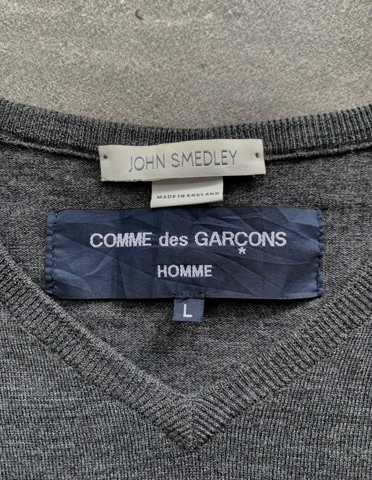 Comme des Garcons Homme FREE TAX! 2000s Wool 23 Sweater Size US L / EU 52-54 / 3 - 7 Thumbnail