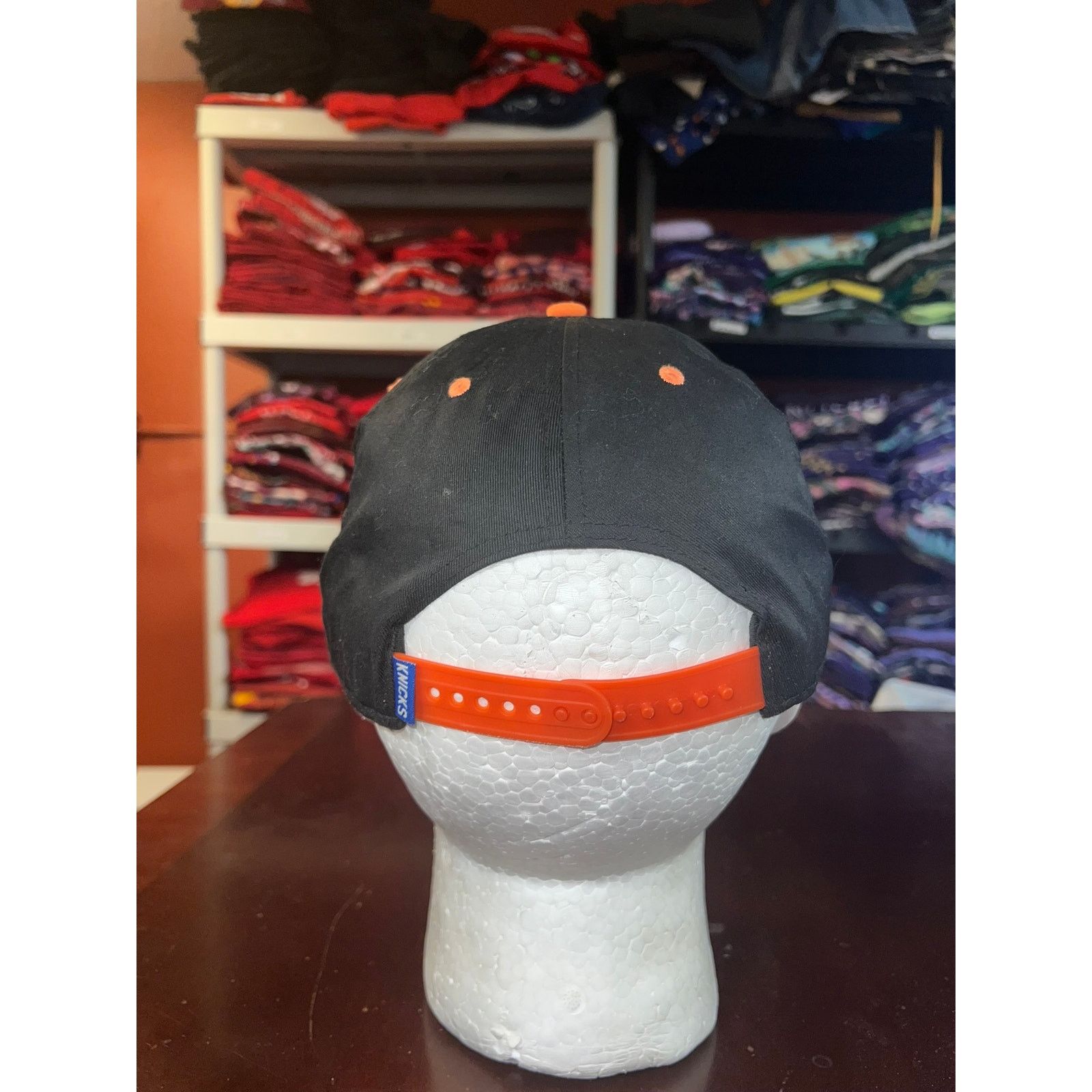 NBA New York Knicks Hat Blue Orange NBA Snapback Cap Headwear Size ONE SIZE - 4 Thumbnail
