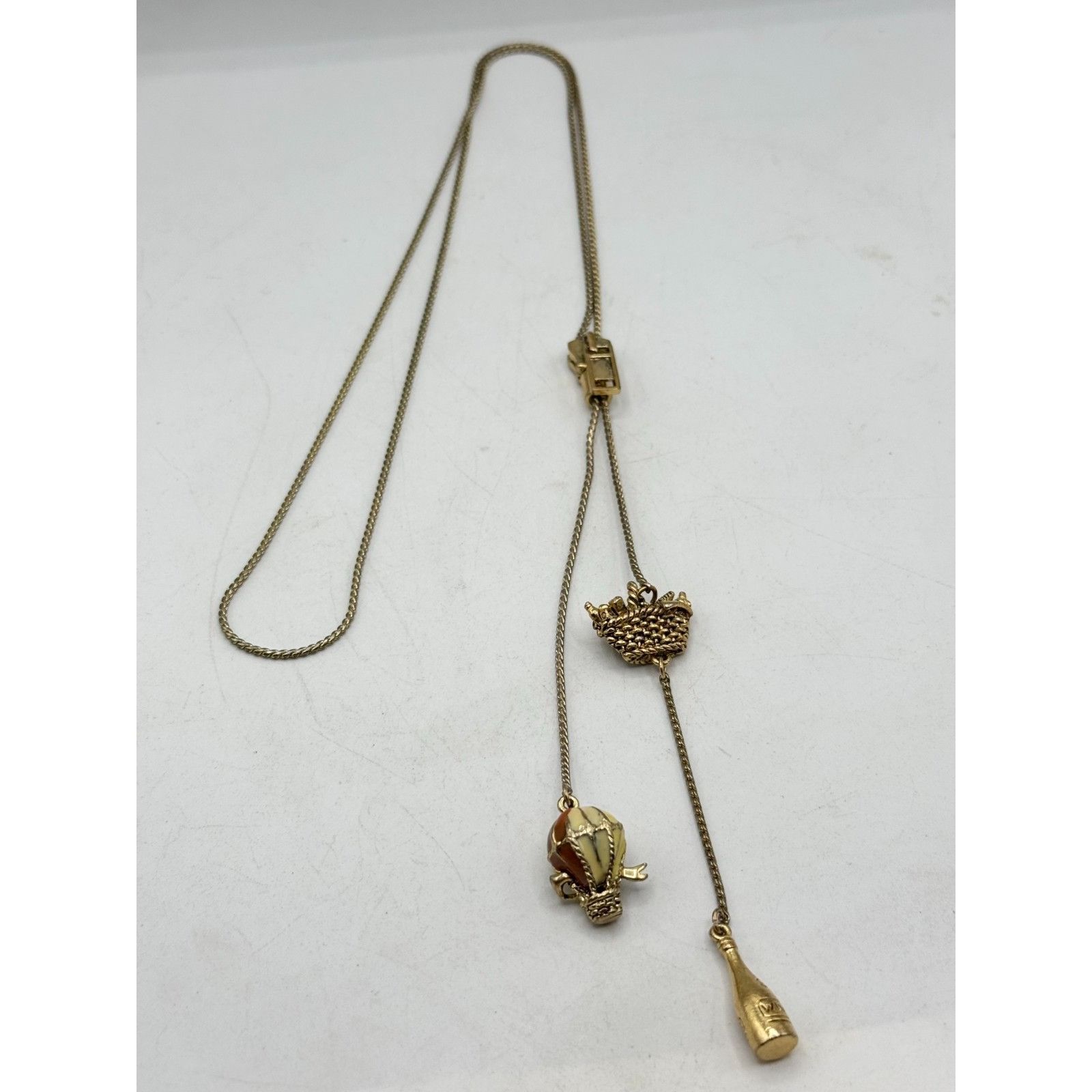 Other Vintage wine, picnic basket, enamel hot air balloon zipper n Size ONE SIZE - 5 Thumbnail