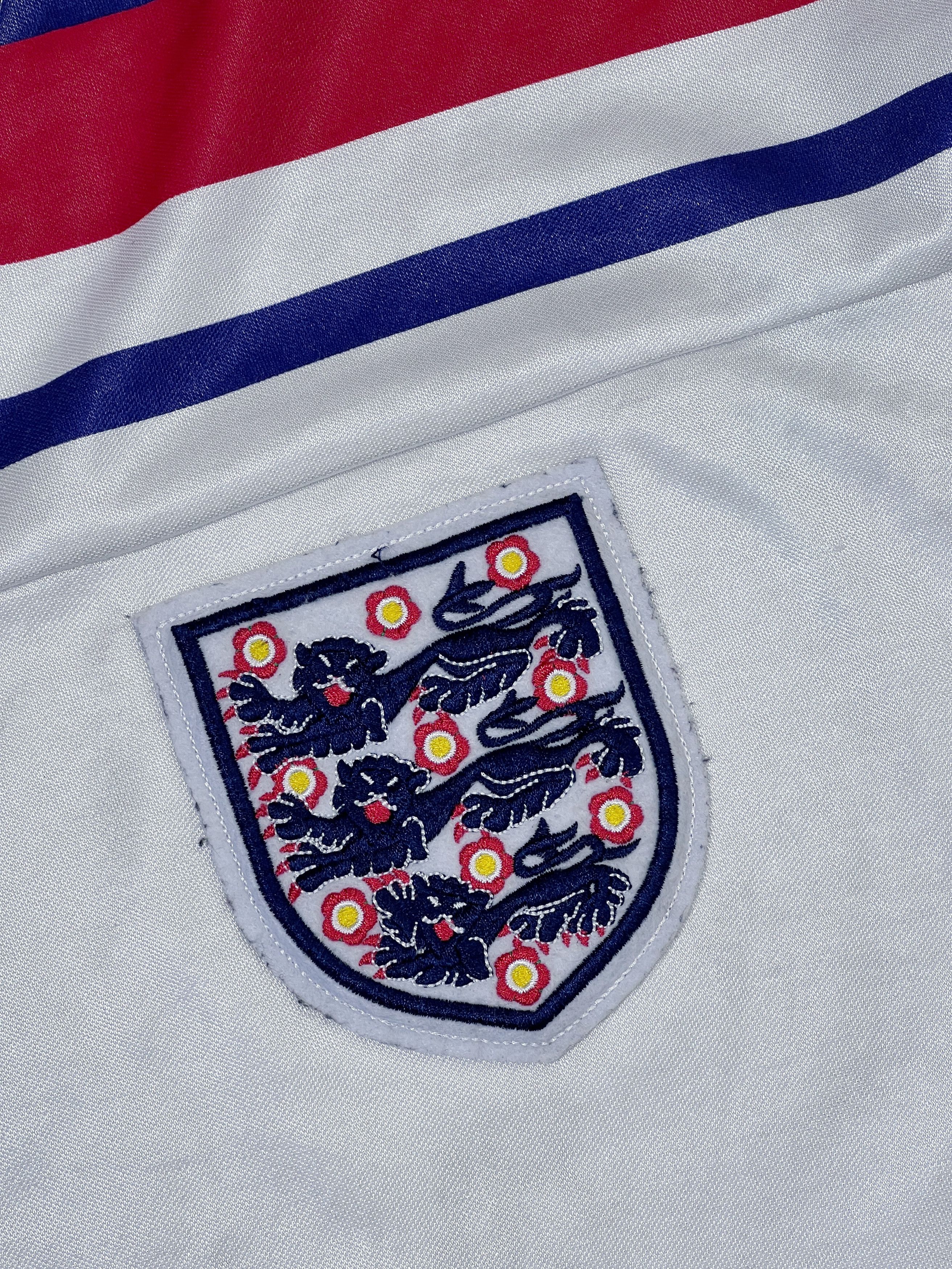 Vintage 1980 - 82 Score Draw England Home Football Shirt Jersey Size US L / EU 52-54 / 3 - 5 Thumbnail