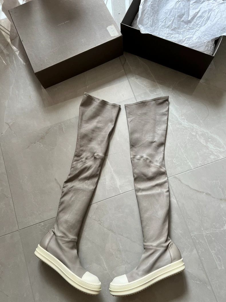 Rick Owens Rick Owens Gray Over-the-Knee Boots-dmc Size US 7.5 / EU 40-41 - 1 Thumbnail