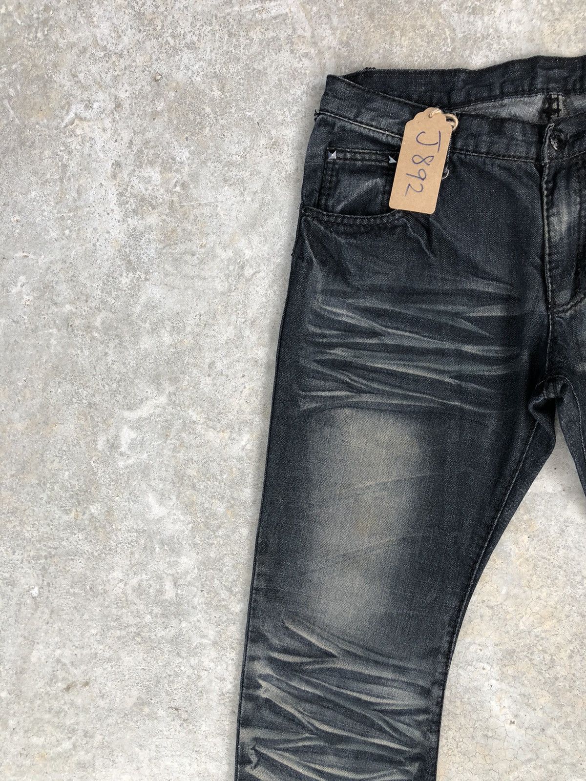 Japanese Brand Japanese Evolution Flared Jeans Distressed Jeans Size US 33 - 4 Thumbnail