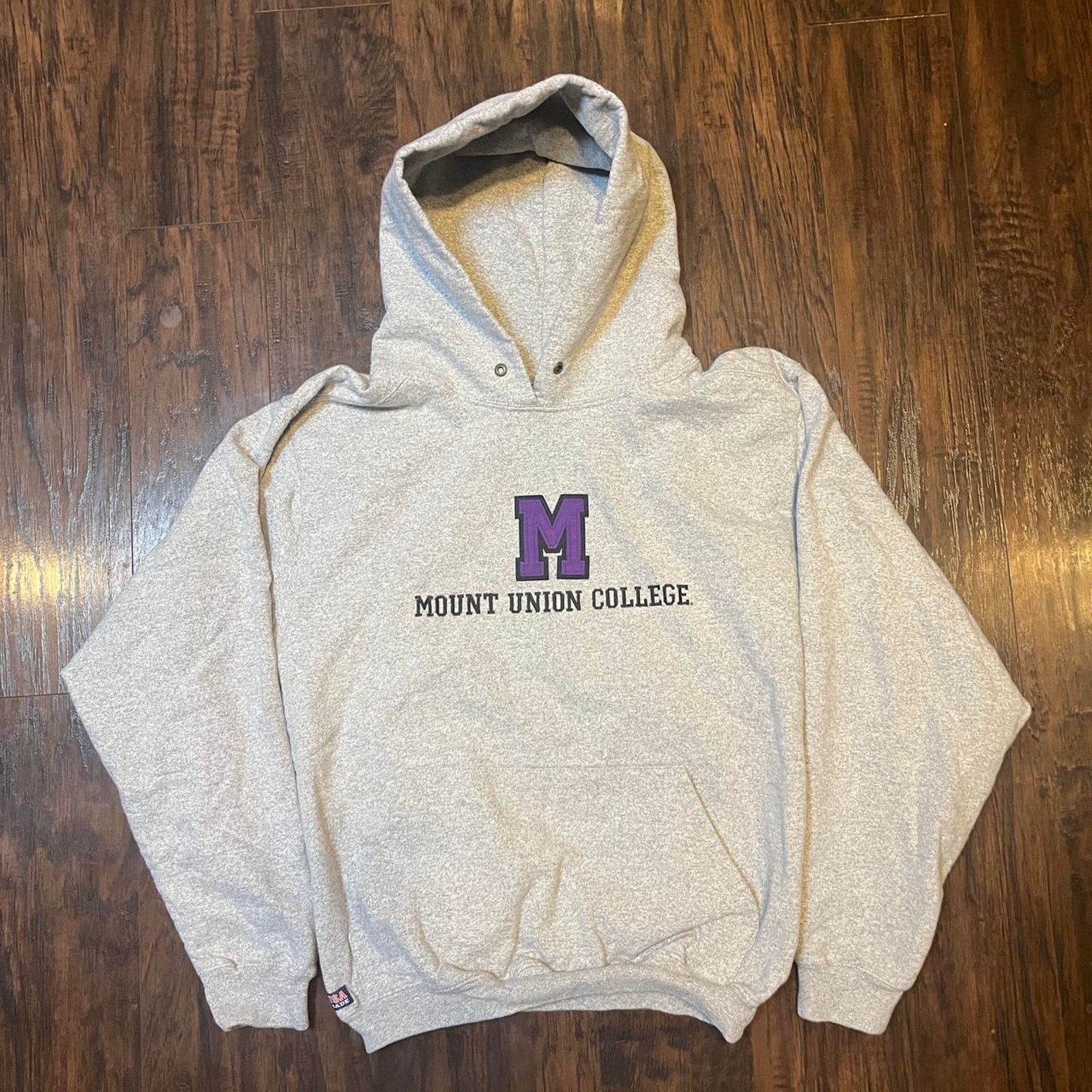 NCAA Grey vintage Mount Union College hoodie Size S / US 4 / IT 40 - 1 Thumbnail
