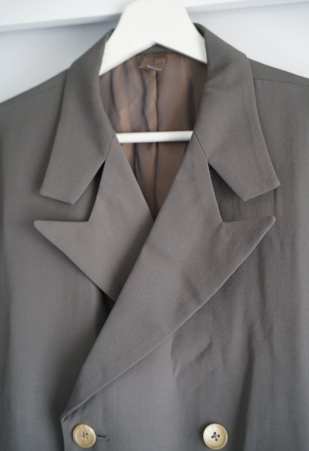 Yohji Yamamoto Yohji Yamamoto 91aw Special Collar Double Breasted Blazer K4 Size US M / EU 48-50 / 2 - 3 Thumbnail