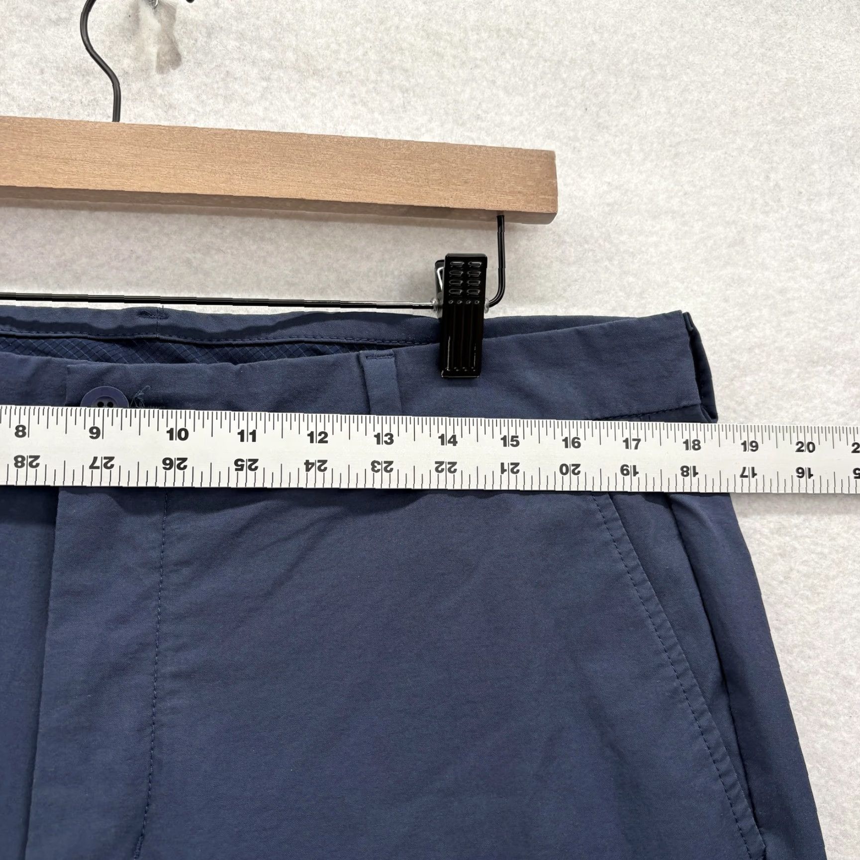 Vineyard Vines VINEYARD VINES OTG On-The-Go Pants Mens 35x32 Blue Chino Stretch Cotton Nylon Spandex Casual Flat Front Pockets Zip Pant Mens Blue 35 32 Size US 35 - 5 Thumbnail