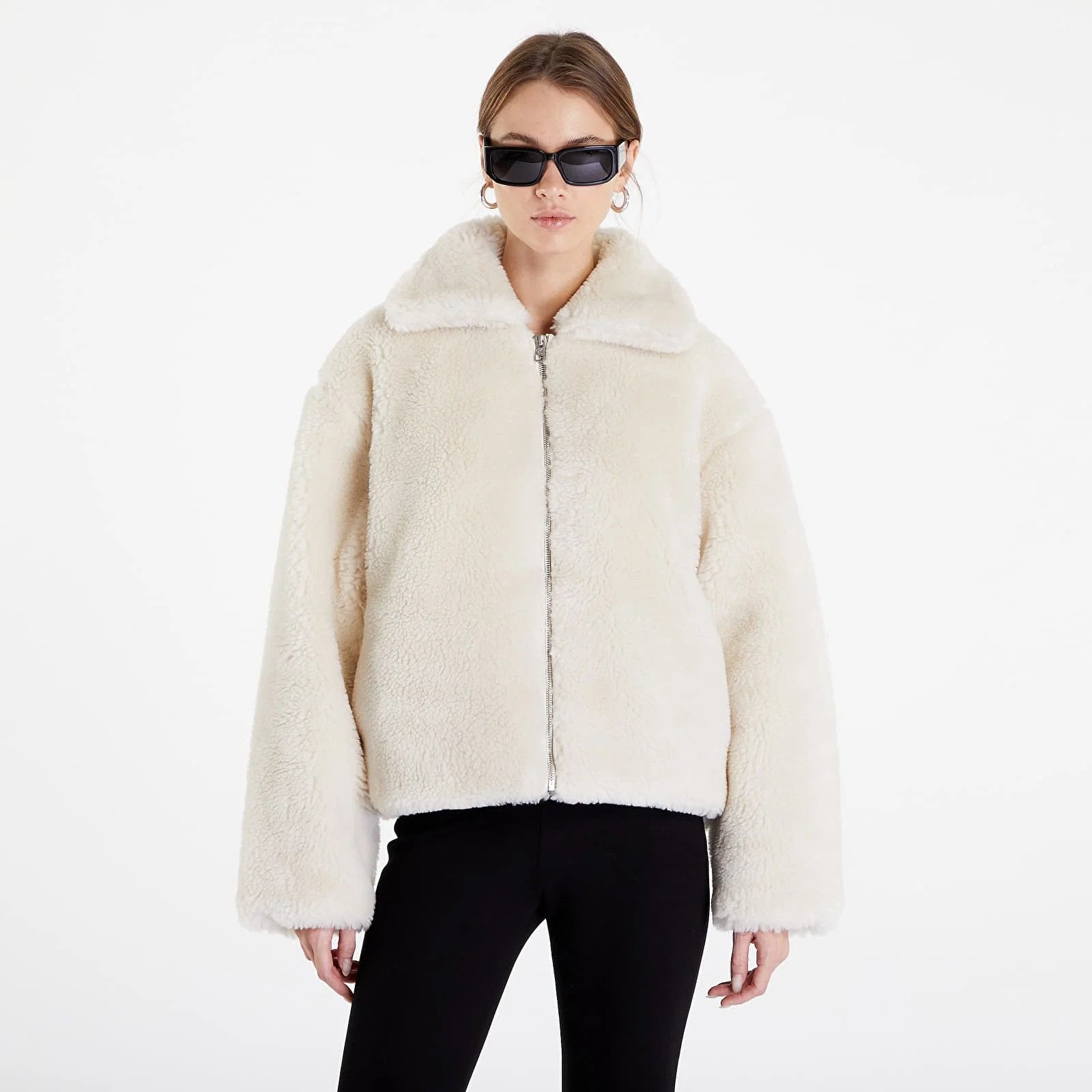 Calvin Klein Calvin Klein Fleece Sherpa Short Jacket Size XS / US 0-2 / IT 36-38 - 3 Thumbnail
