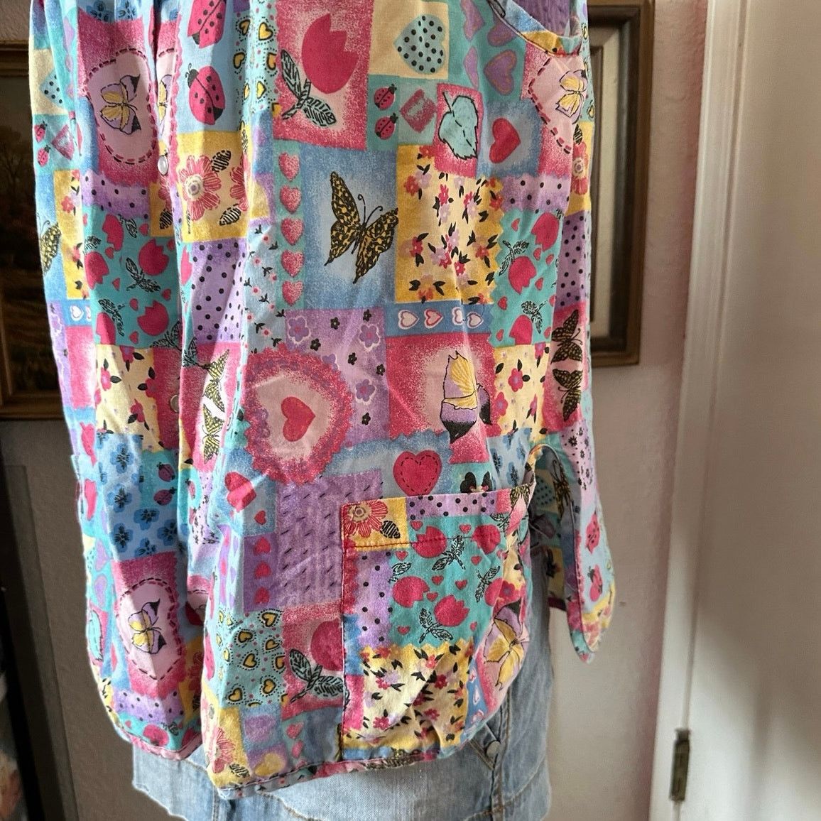 Other simply basic multicolor graphic print button up tank top Size XL / US 12-14 / IT 48-50 - 3 Thumbnail