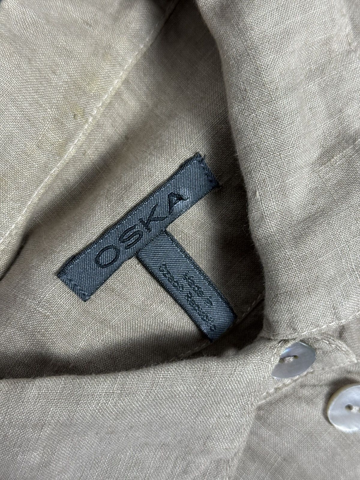 OSKA Oska Linen Lightweight Button Up Shirt Jacket Size 1 Size S / US 4 / IT 40 - 8 Thumbnail