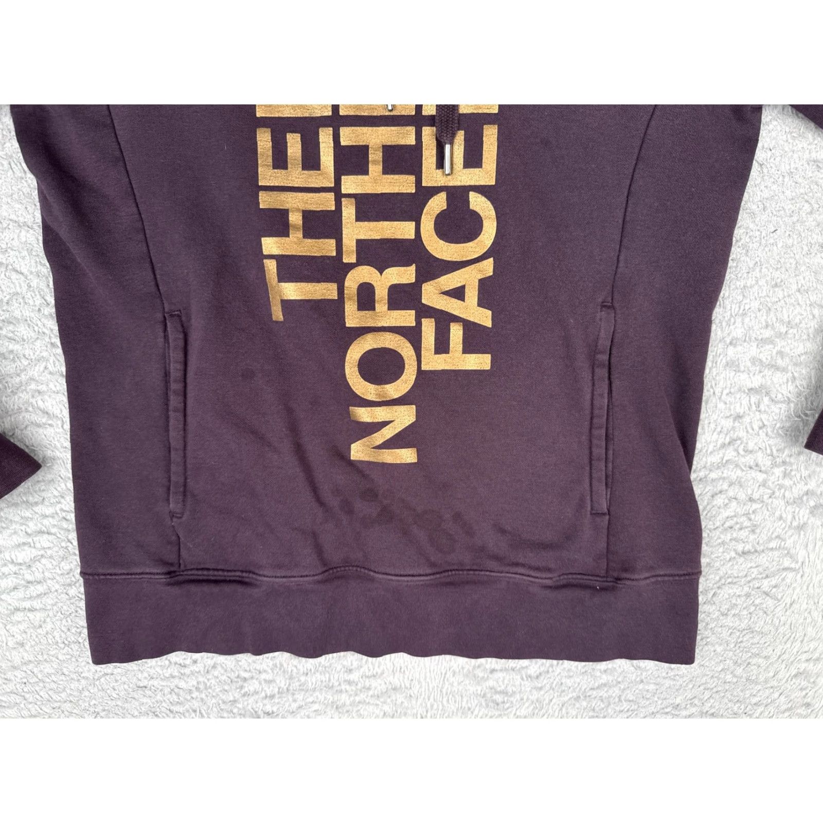 The North Face The North Face Hoodie Womens Medium Purple Pullover Logo Fleece Sweatshirt Size M / US 6-8 / IT 42-44 - 5 Thumbnail