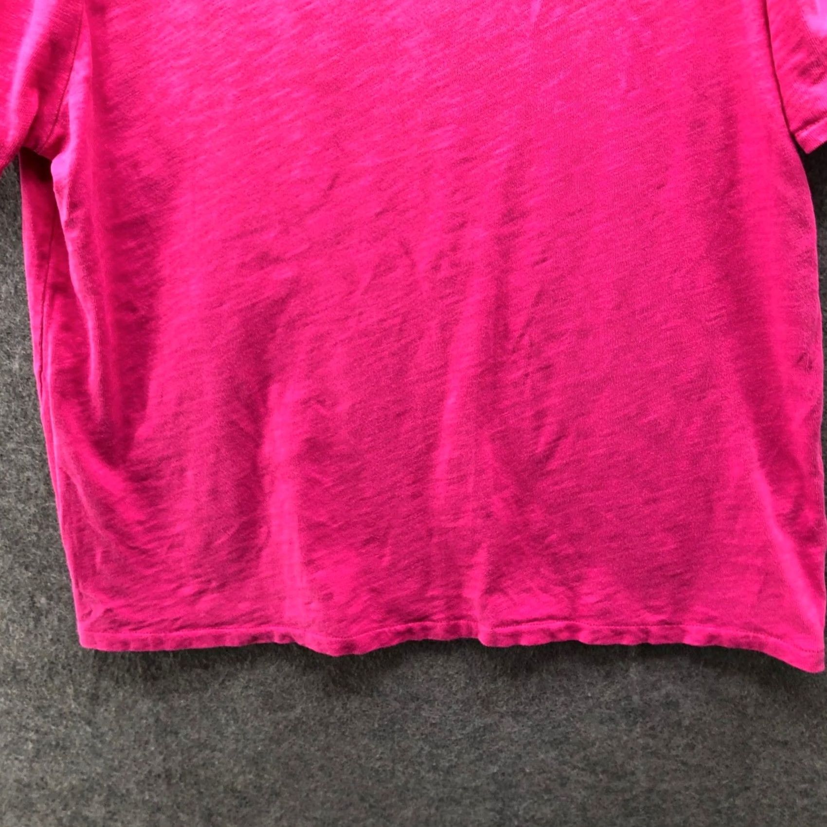 J.Crew J.Crew Slub Cotton Puff Sleeve T-Shirt Pink Boat Neck Short Sleeve Womens S Size S / US 4 / IT 40 - 4 Thumbnail