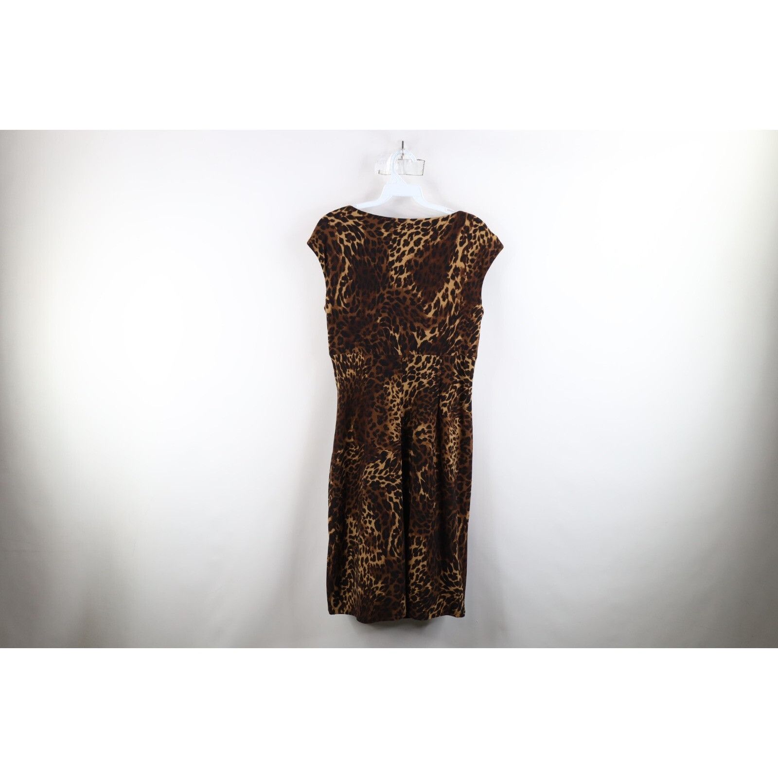 Ralph Lauren × Vintage Vintage 90s Ralph Lauren Leopard Cheetah Dress Size M / US 6-8 / IT 42-44 - 11 Thumbnail