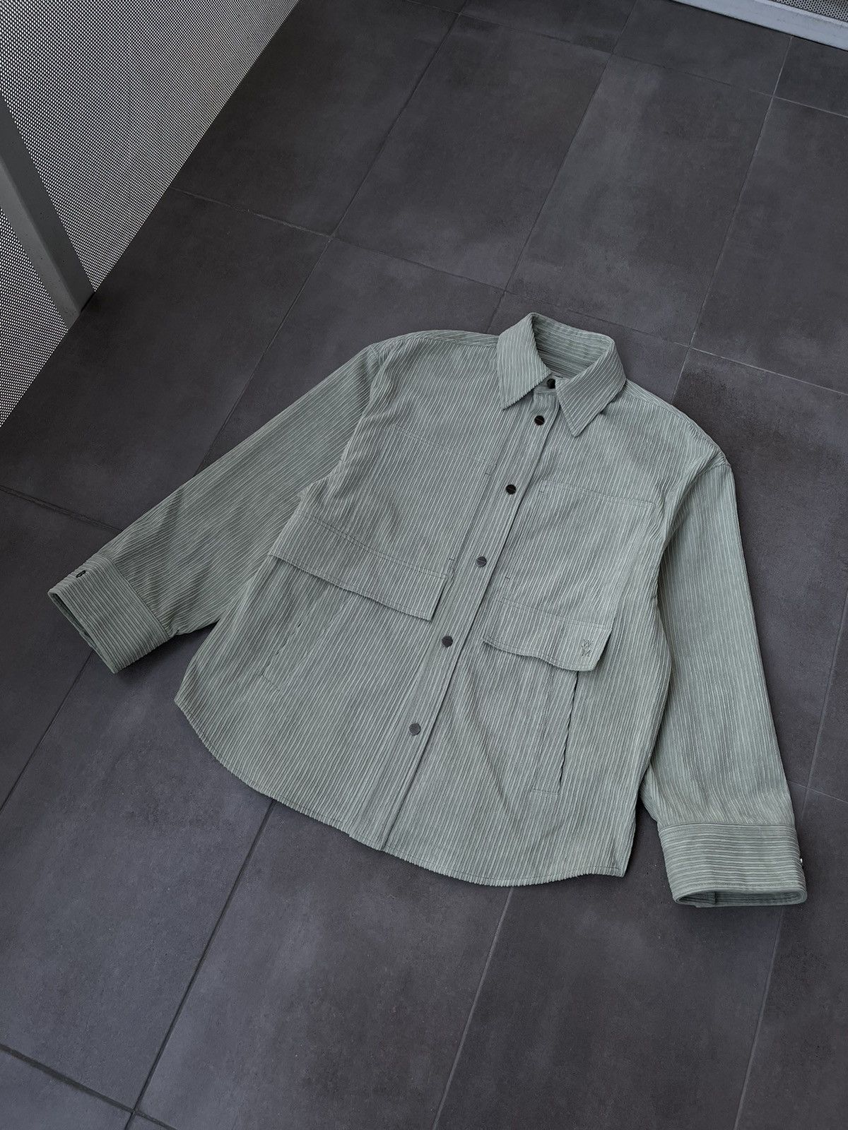 Solid Homme × Wooyoungmi !DS! SS22 Wooyoungmi Green Corduroy Jacket Size US XL / EU 56 / 4 - 7 Thumbnail