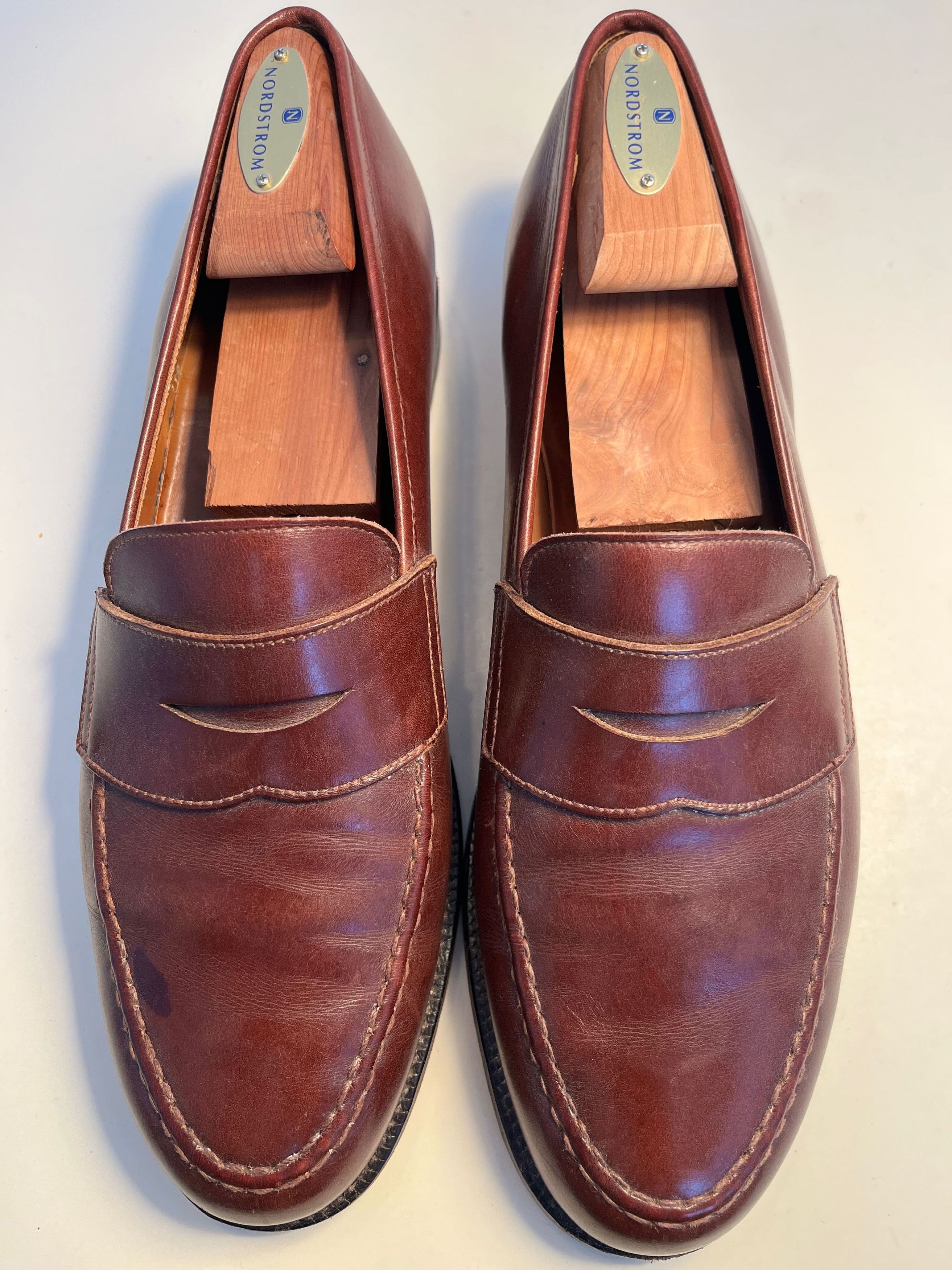 Brooks Brothers Peal And Co Leather Penny Loafers Peal & Co Brooks Brothers Brown Leather Penny Loafer Shoes  main image 3