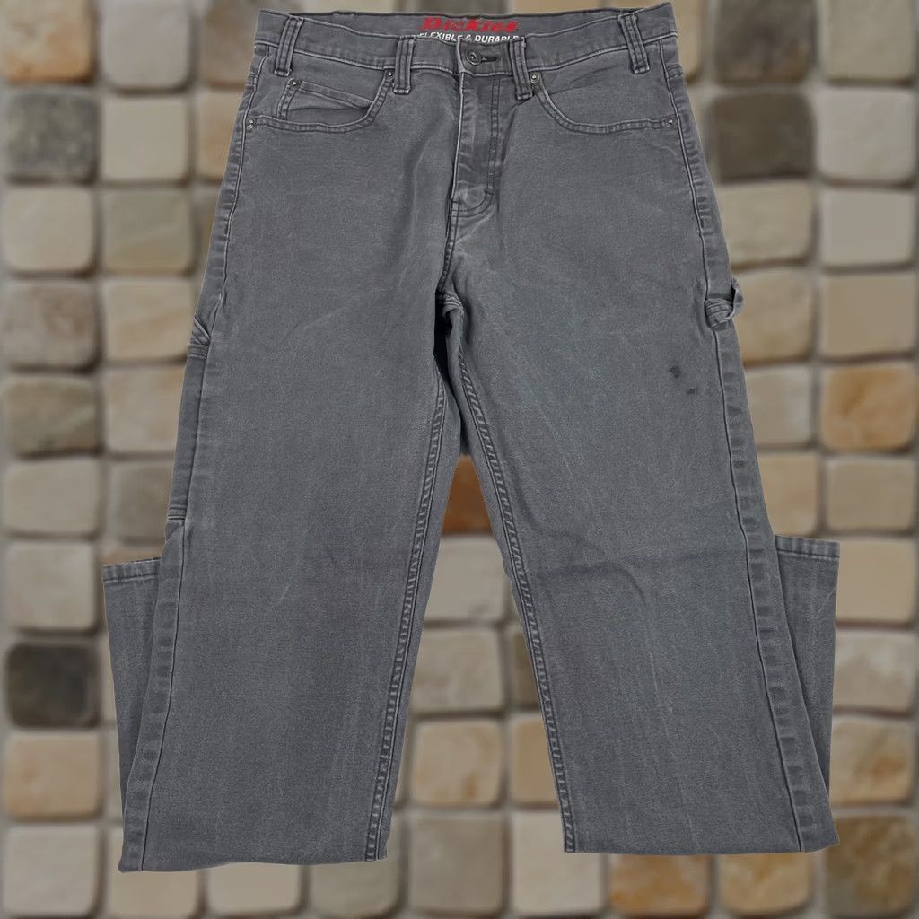 Dickies Dickies Pants Mens 32 x 32 Gray Canvas Carpenter Hiking Rugged Flexible - Size 32 Size US 32 / EU 48 - 1 Thumbnail