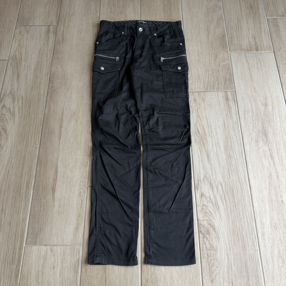 semanticdesign Brushed Cotton Zipper Cargo Stacked Pants Size US 31 - 1 Thumbnail