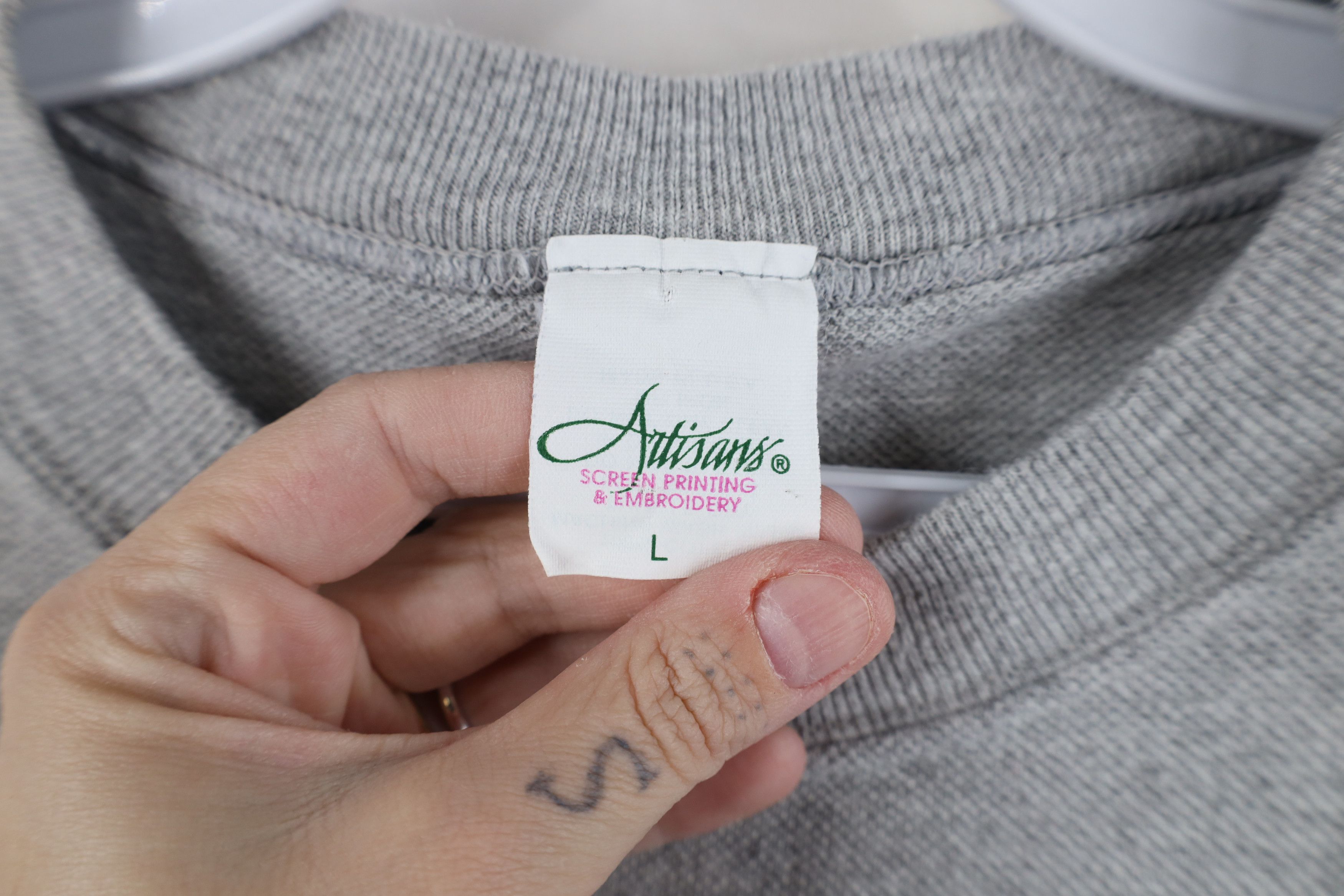 Vintage Vintage 90s Everything It's The Only Thing Knit T-Shirt USA Size US L / EU 52-54 / 3 - 6 Thumbnail