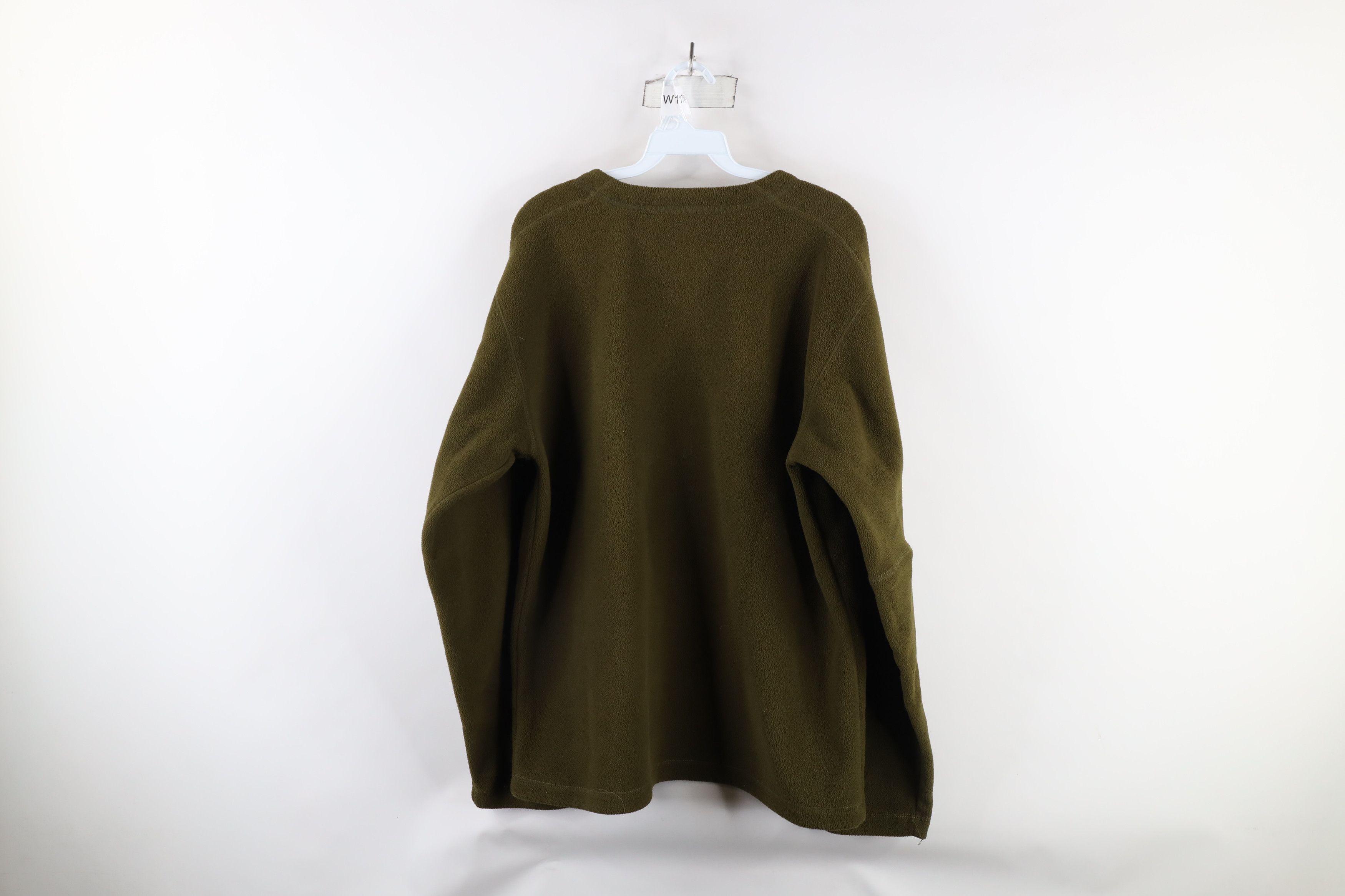 Levi's × Vintage Vintage Y2K 2002 Levis Silvertab V-Neck Sweater Olive Green Size US L / EU 52-54 / 3 - 8 Thumbnail