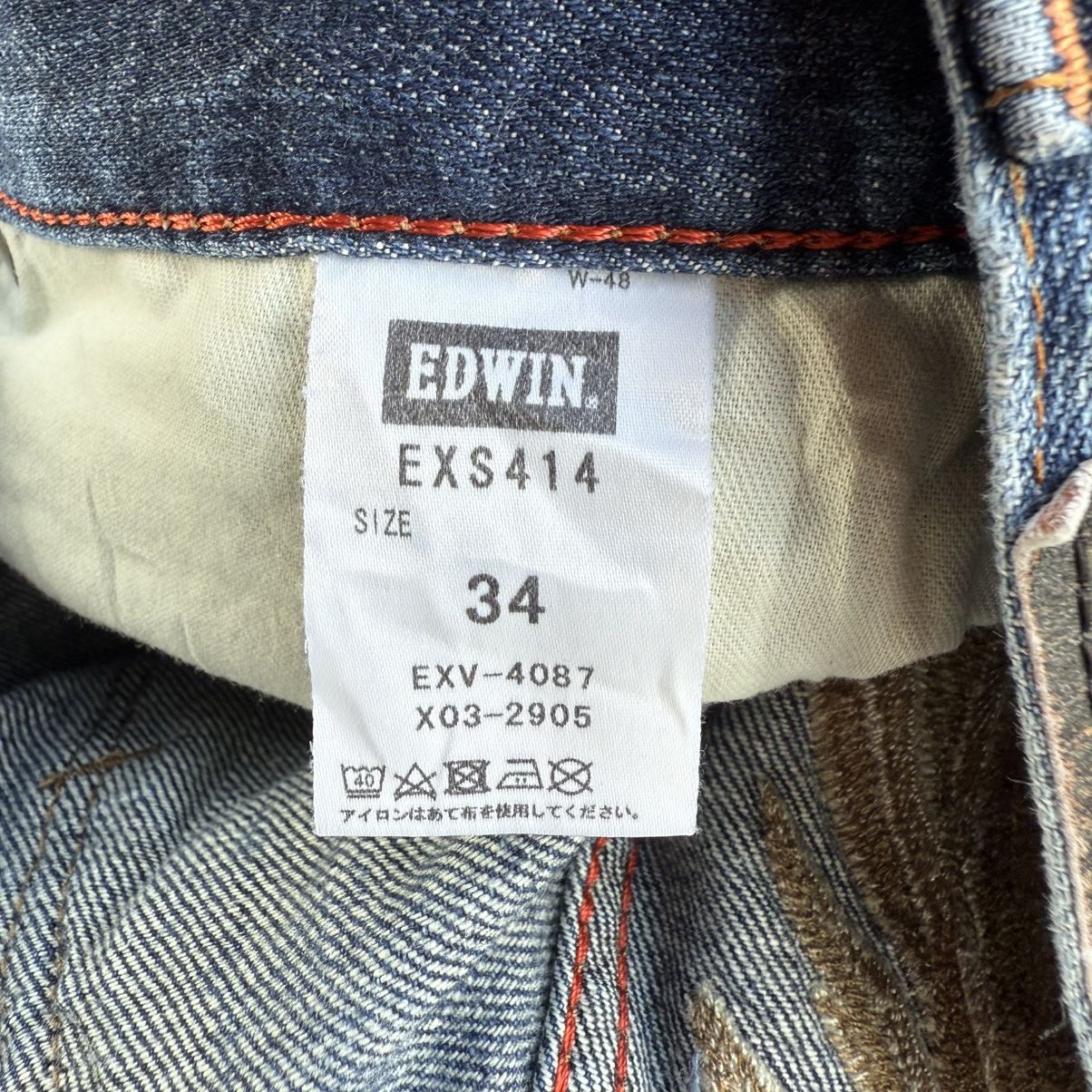 Edwin × Jean × Vintage VINTAGE EDWIN WING EMBROIDED JEAN DENIM PANTS Size US 36 / EU 52 - 13 Thumbnail