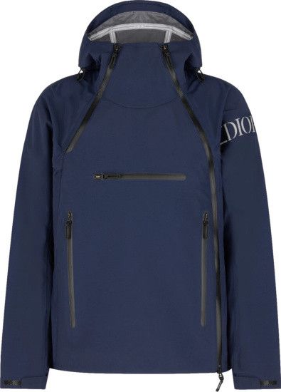 Dior x Descente Navy Hooded Parka