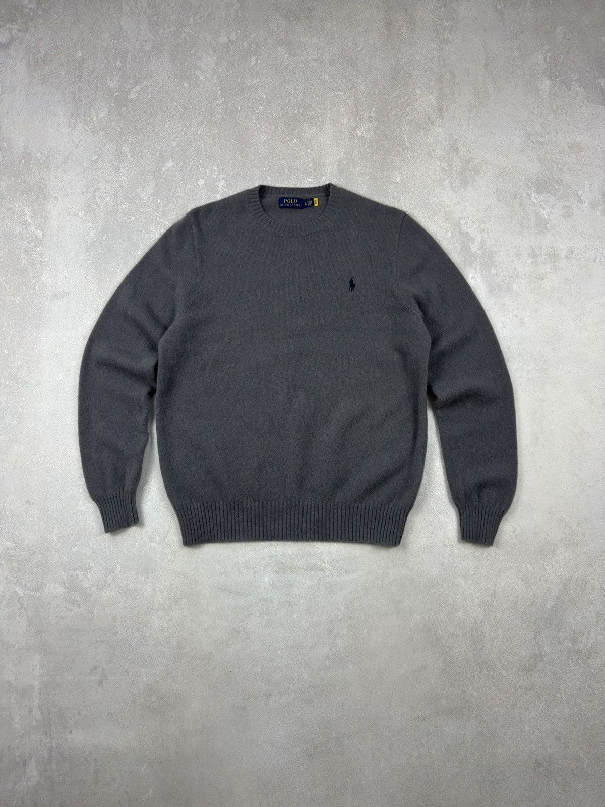 Polo Ralph Lauren Polo Ralph Lauren Wool Alpaca Hair Grey Sweater Crew Neck Size US XL / EU 56 / 4 - 1 Thumbnail