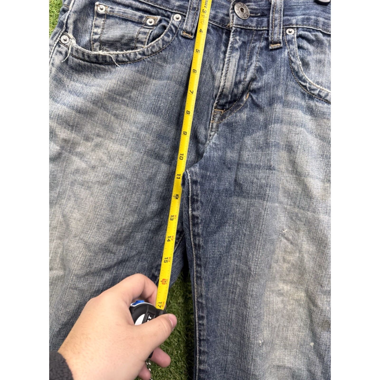Guess VINTAGE GUESS Jeans 30x32 Rebel Straight Leg Denim Jeans Mens 90s 80s Blue Medium Wash 5-Pocket Pattern Solid 90s Theme Size US 30 / EU 46 - 7 Thumbnail