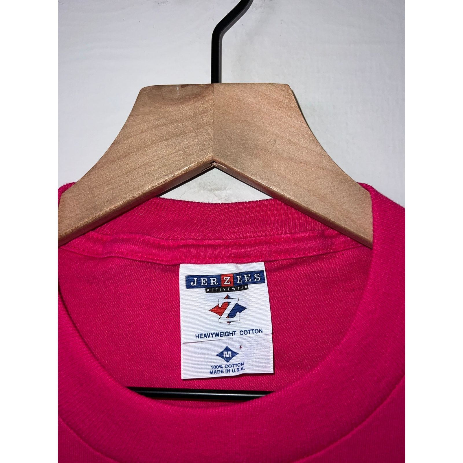 Jerzees Vintage North Dakota Shirt Heart Flower Pink Tee VTG 90s M Size US M / EU 48-50 / 2 - 5 Thumbnail