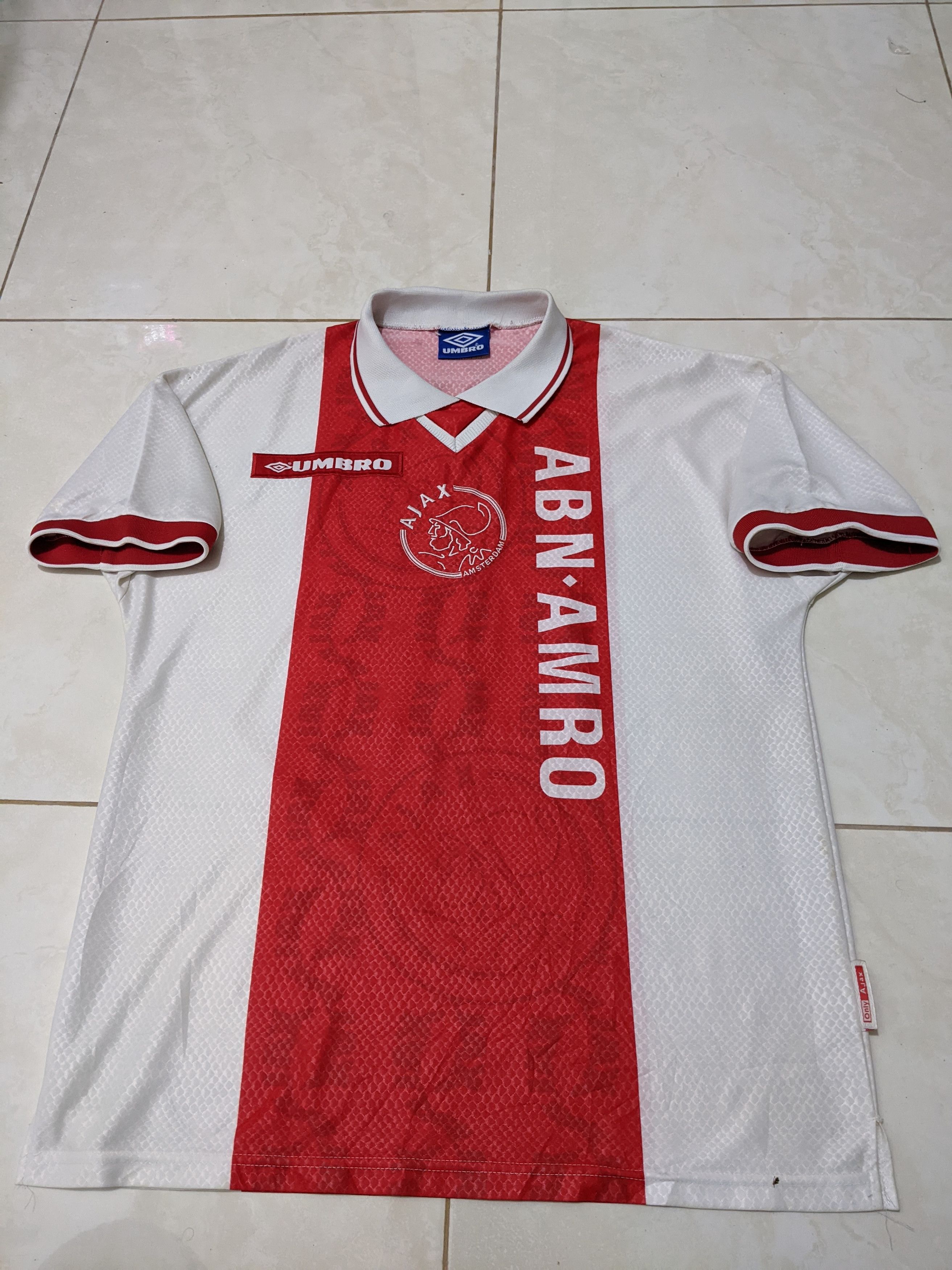 Umbro Ajax Amsterdam 1998 home Jersey football shirt Size US L / EU 52-54 / 3 - 1 Thumbnail