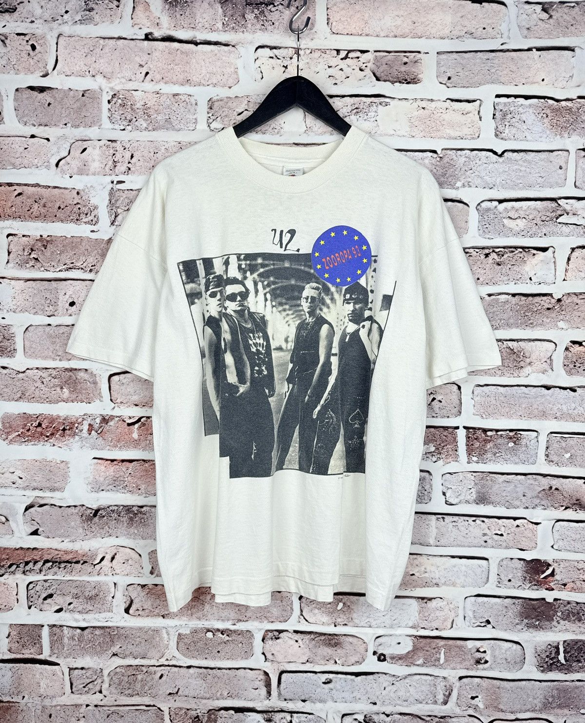 Vintage Very rare Vintage Zooropa 1993 single stitch tee t-shirt Size US XL / EU 56 / 4 - 1 Thumbnail