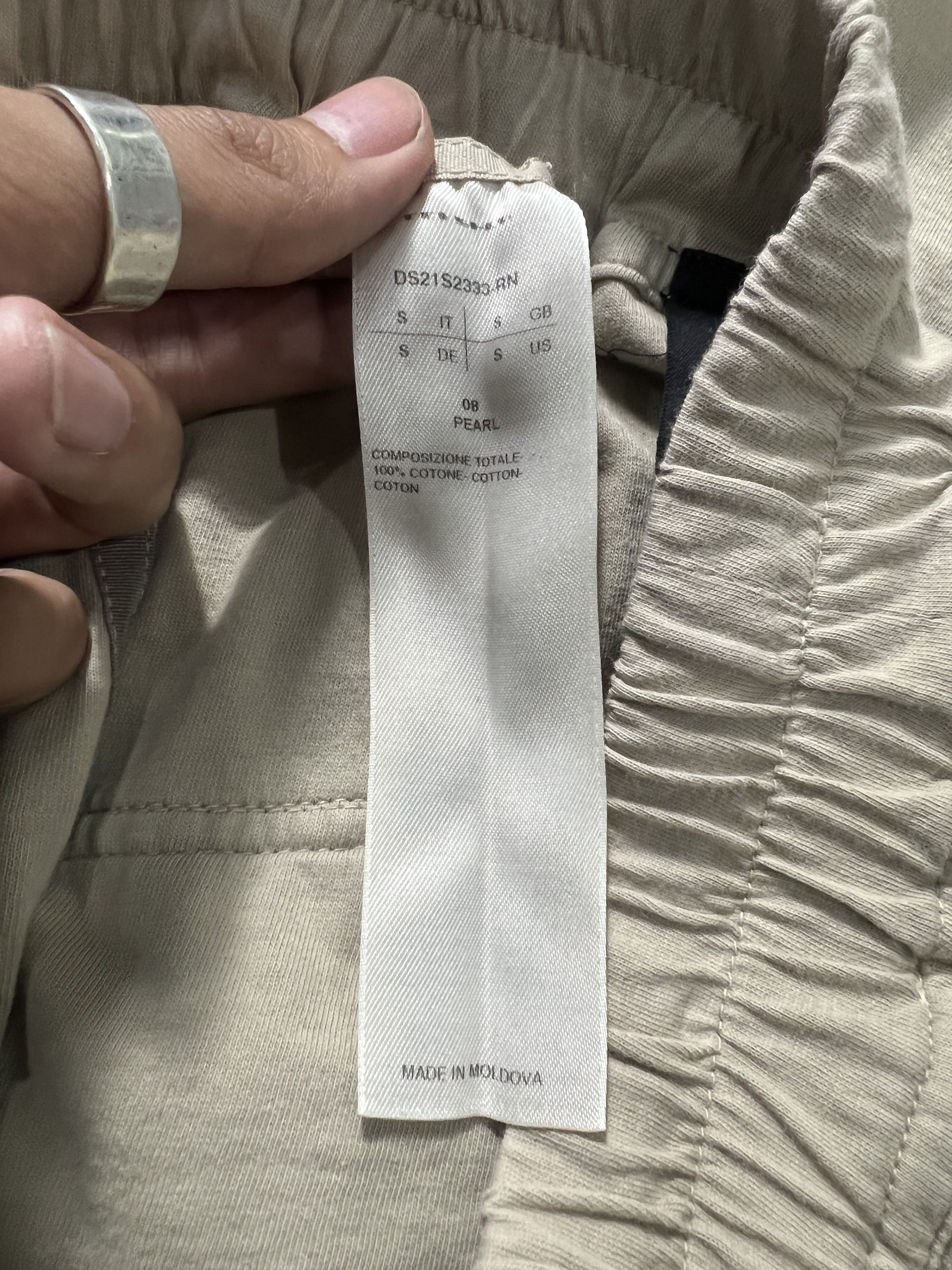 Rick Owens Drkshdw Rick Owens DRKSHDW Pearl Pods Shorts S Beige Size US 31 - 8 Thumbnail