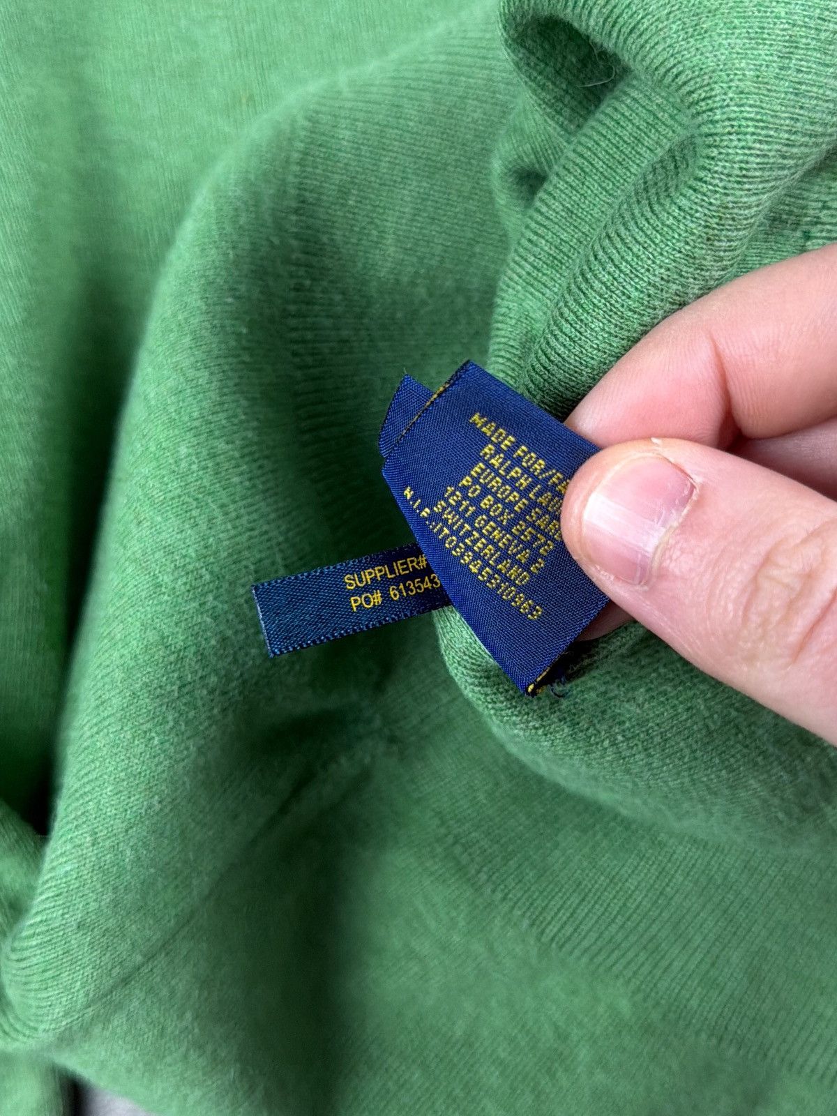 Polo Ralph Lauren Vintage Polo Ralph Lauren V-Neck Sweater Pony Logo Size US XS / EU 42 / 0 - 5 Thumbnail