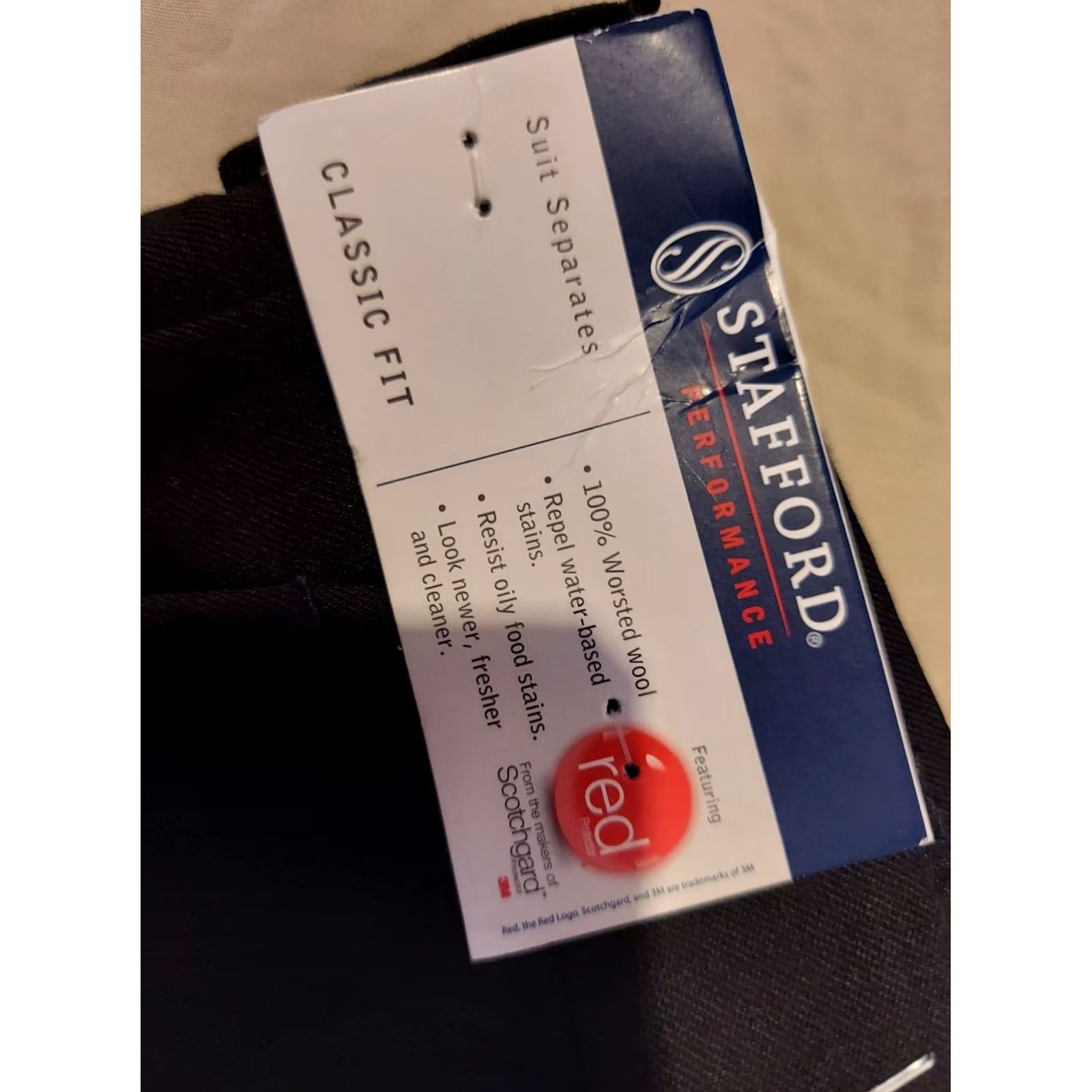 Stafford Stafford Pants Dress Pants 44x32 44x30 Black Flat Front Slacks Chino Trousers Men Regular 44in Inseam 32in Size US 44 / EU 60 - 6 Thumbnail