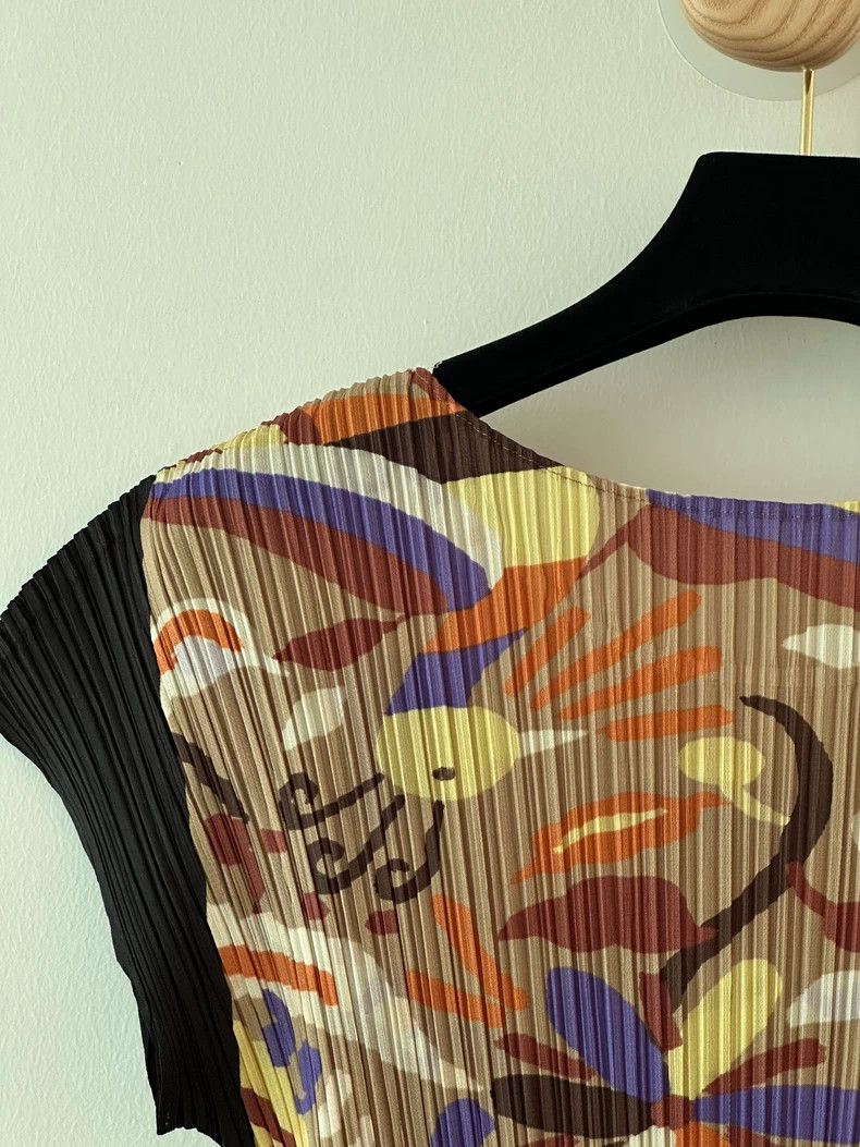 Issey Miyake Issey Miyake size:3 A brownish-yellow Mexican music top Size S / US 4 / IT 40 - 7 Thumbnail