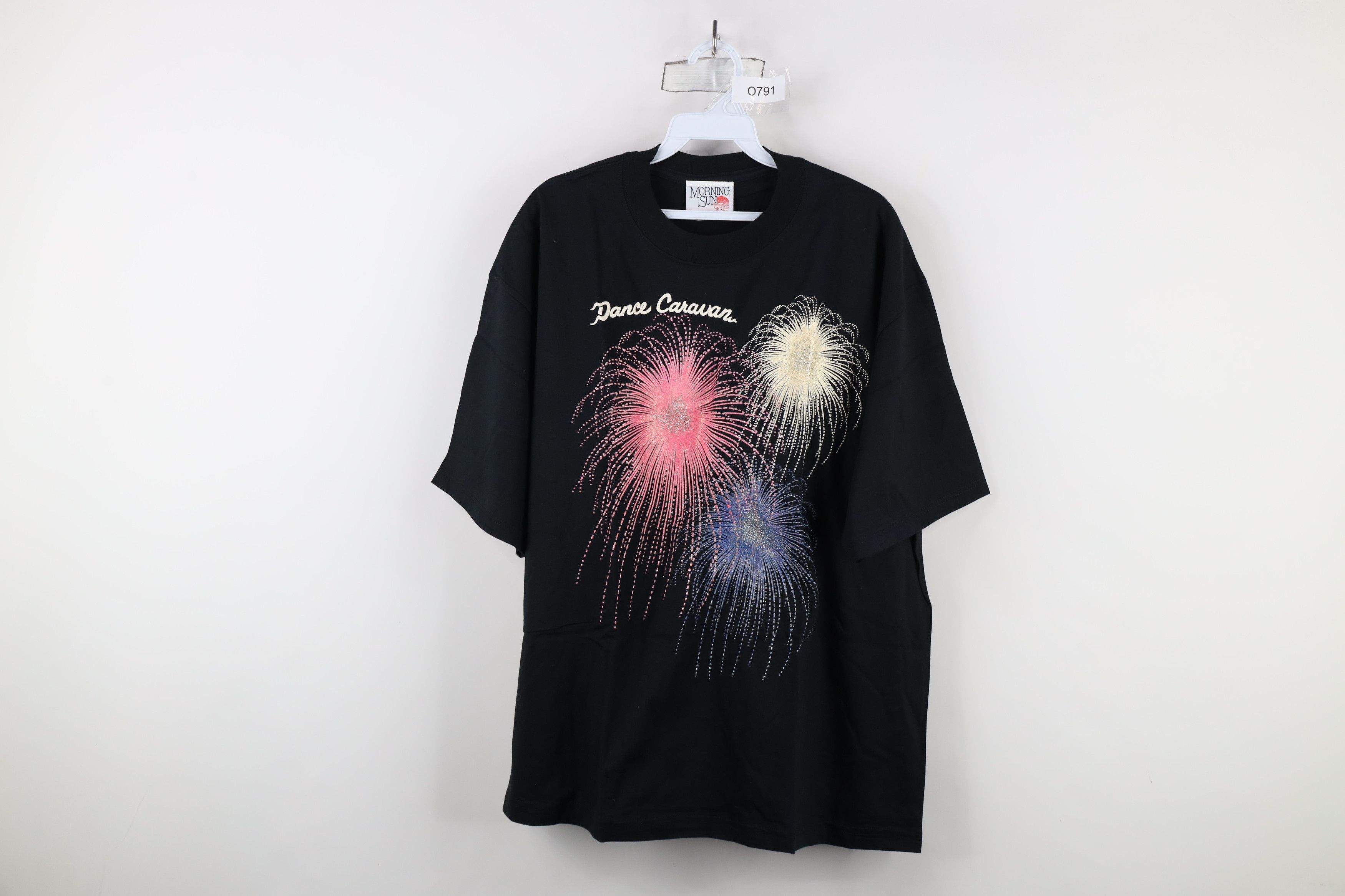 Vintage Vintage 90s Streetwear Dance Caravan T-Shirt Black USA Size XL / US 12-14 / IT 48-50 - 1 Thumbnail