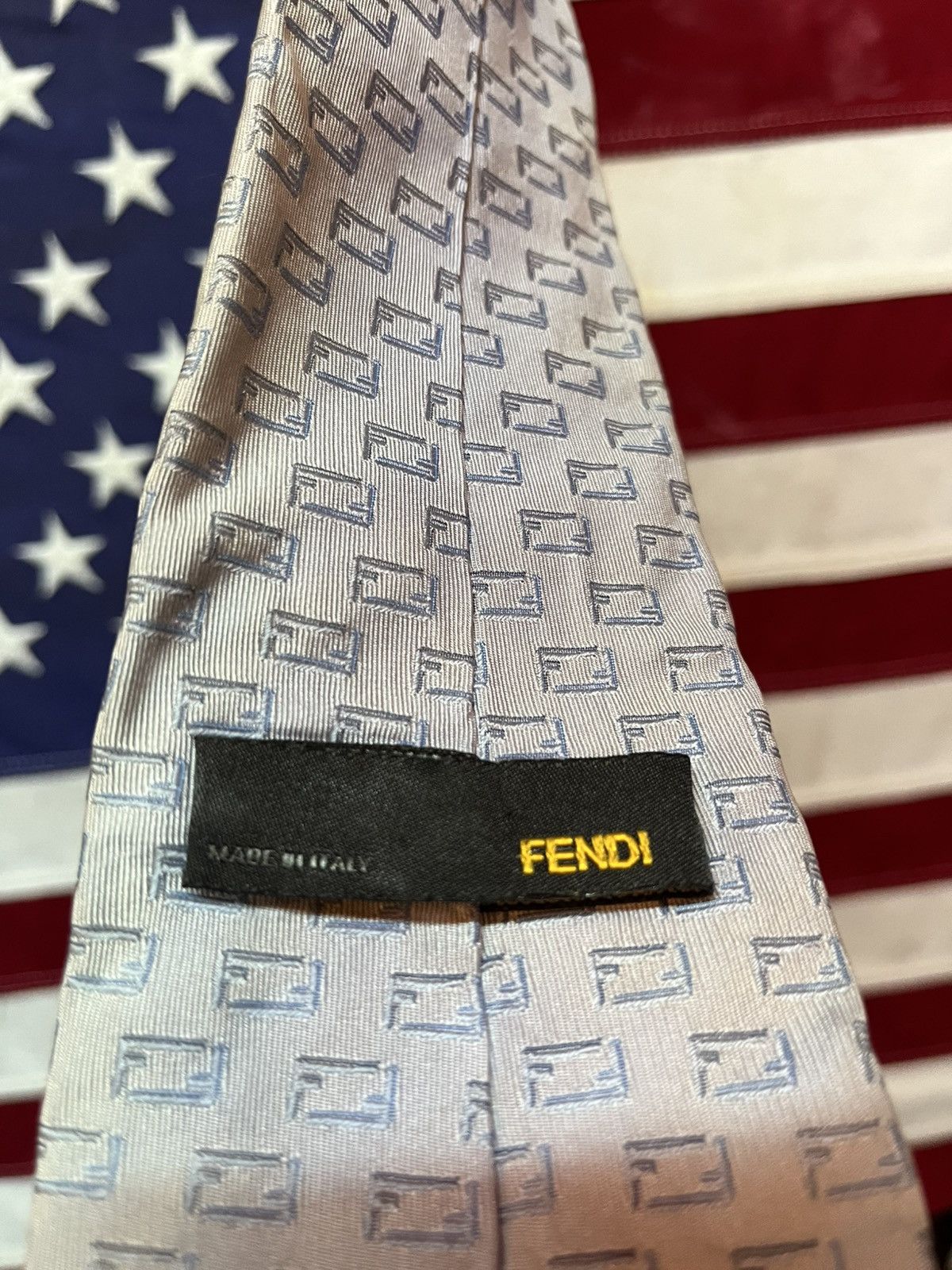 Fendi FENDI FF Logo TIE Size ONE SIZE - 3 Thumbnail