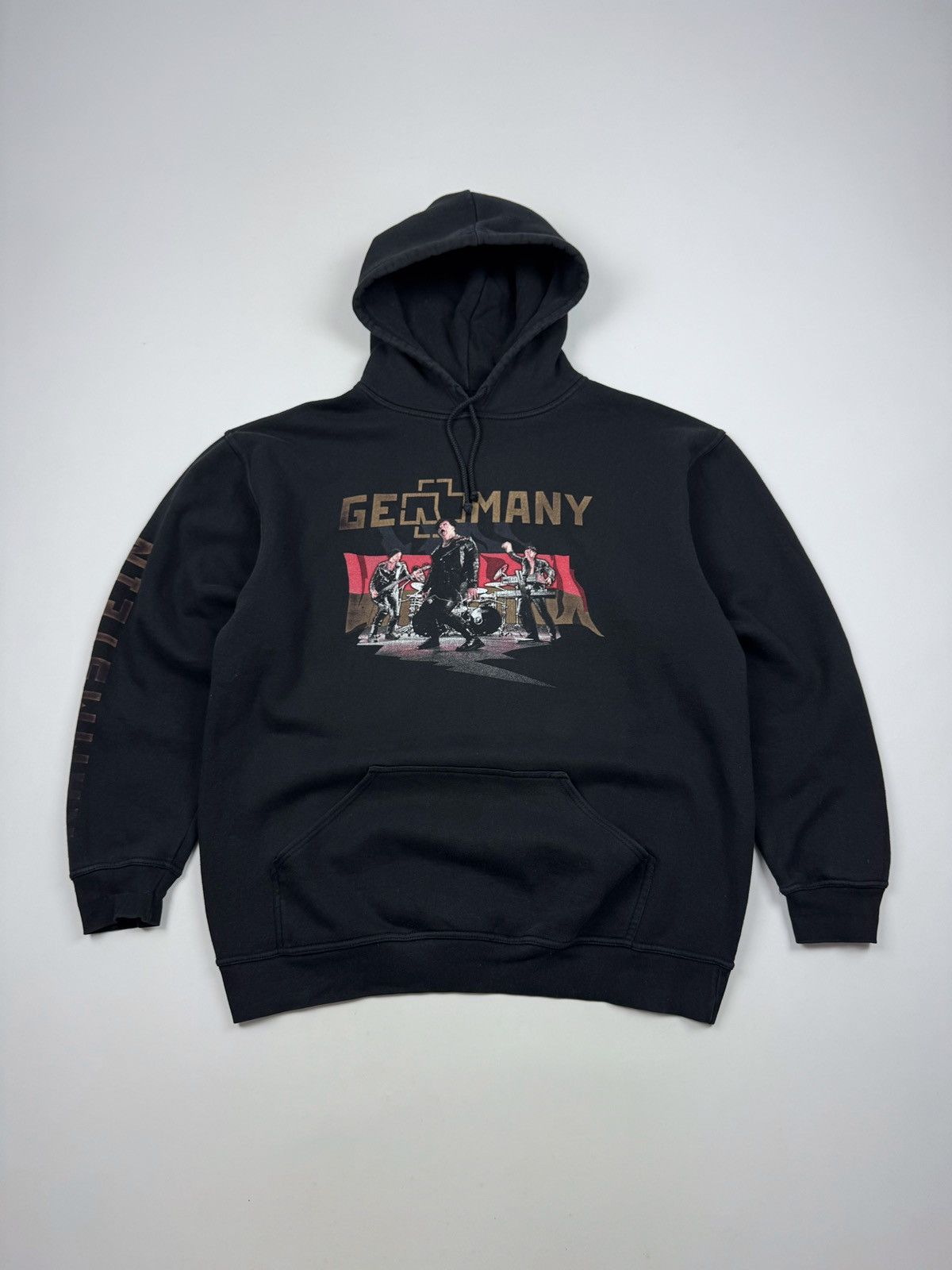 Band Tees × Vintage Y2K Vintage Rammstein Germany Graphic Hoodie Size US XXL / EU 58 / 5 - 1 Thumbnail