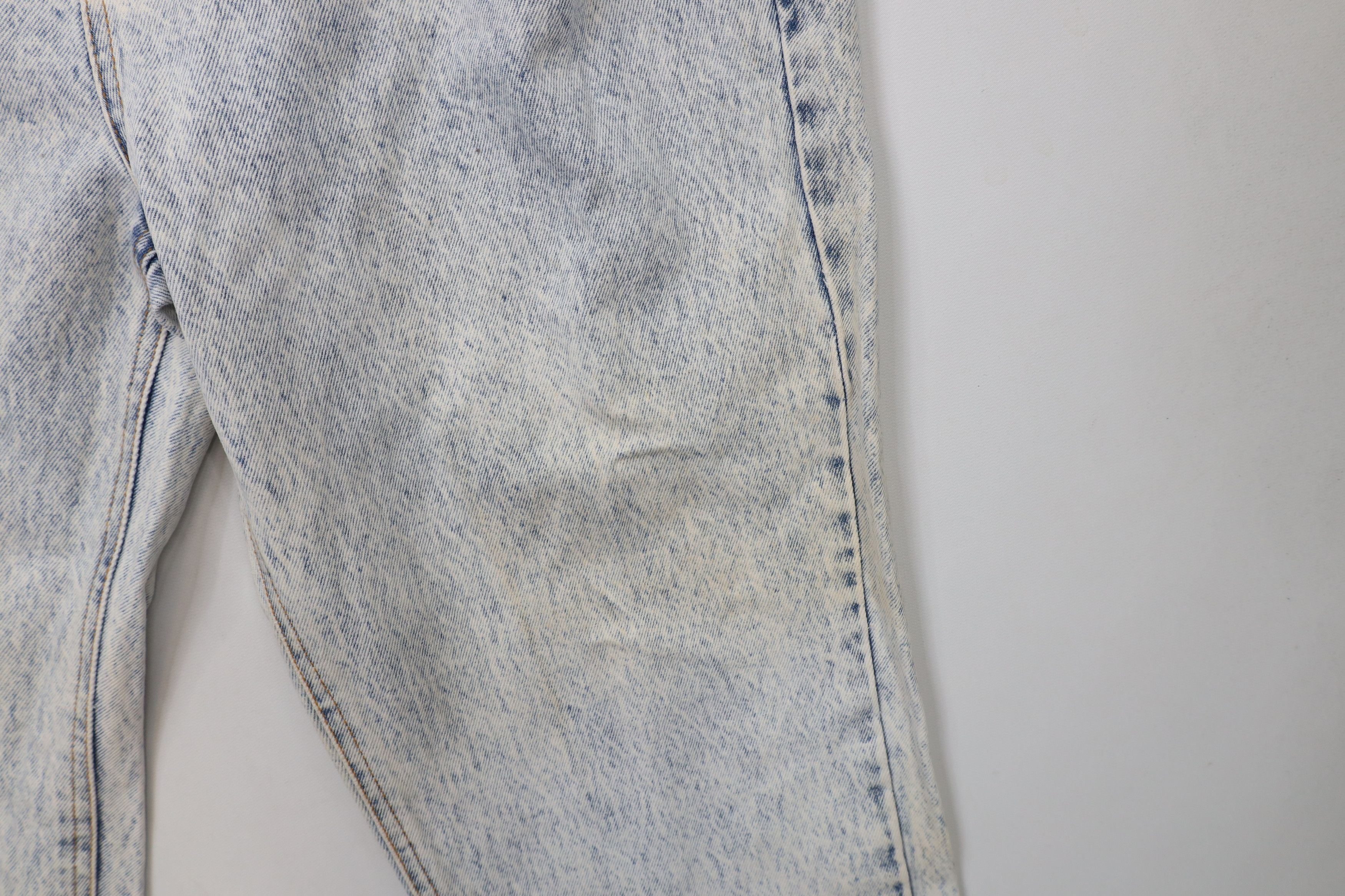 Vintage Vintage 90s Streetwear Acid Wash Embroidered Flower Jeans Size 38" / US 16 / IT 52 - 6 Thumbnail