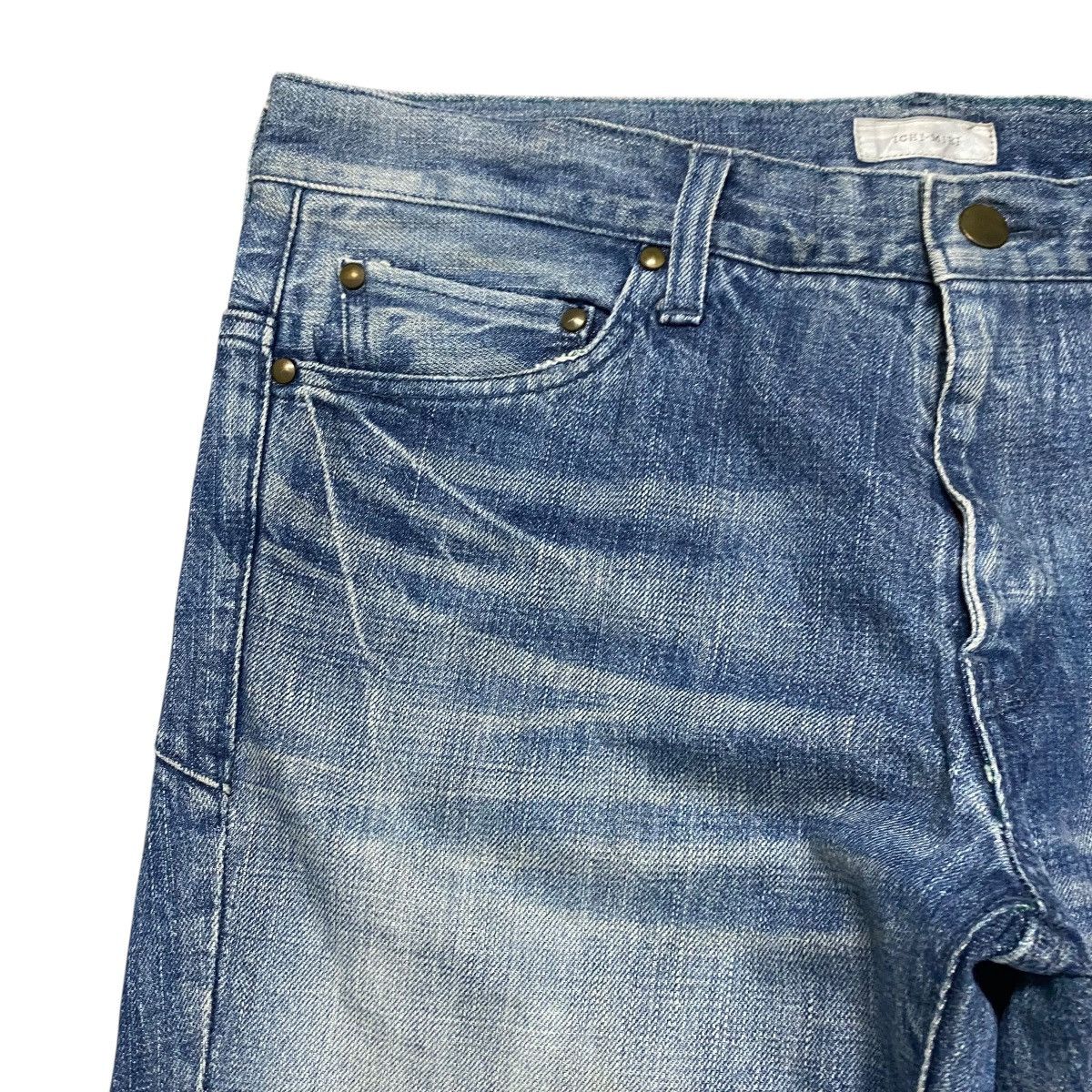 Japanese Brand ICHI MIRI Blue Denim Jeans Size US 33 - 4 Thumbnail