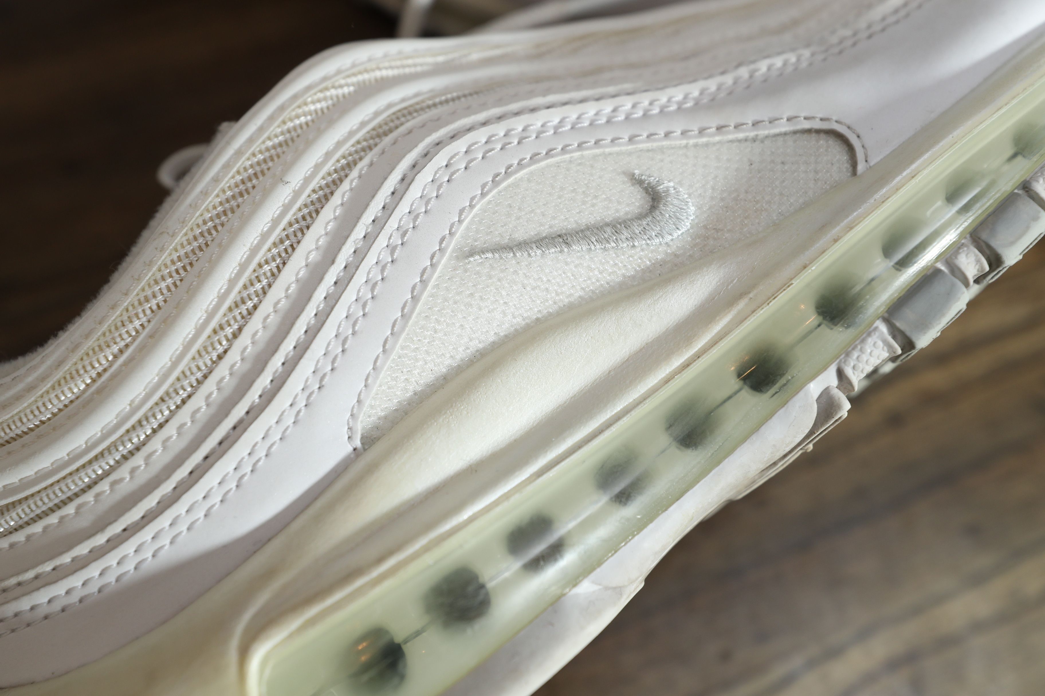 Nike Nike Air Max 97 White Pure Platinum (9.5) Size US 9.5 / IT 39.5 - 11 Thumbnail