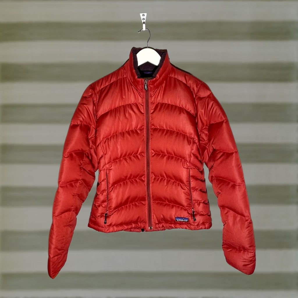Patagonia Patagonia Jacket Puffer Women M Orange Down Zip 1/2 1/4 Full Zip Lightweight Pockets Logo Regular Size: M Womens Fall Winter Size M / US 6-8 / IT 42-44 - 1 Thumbnail