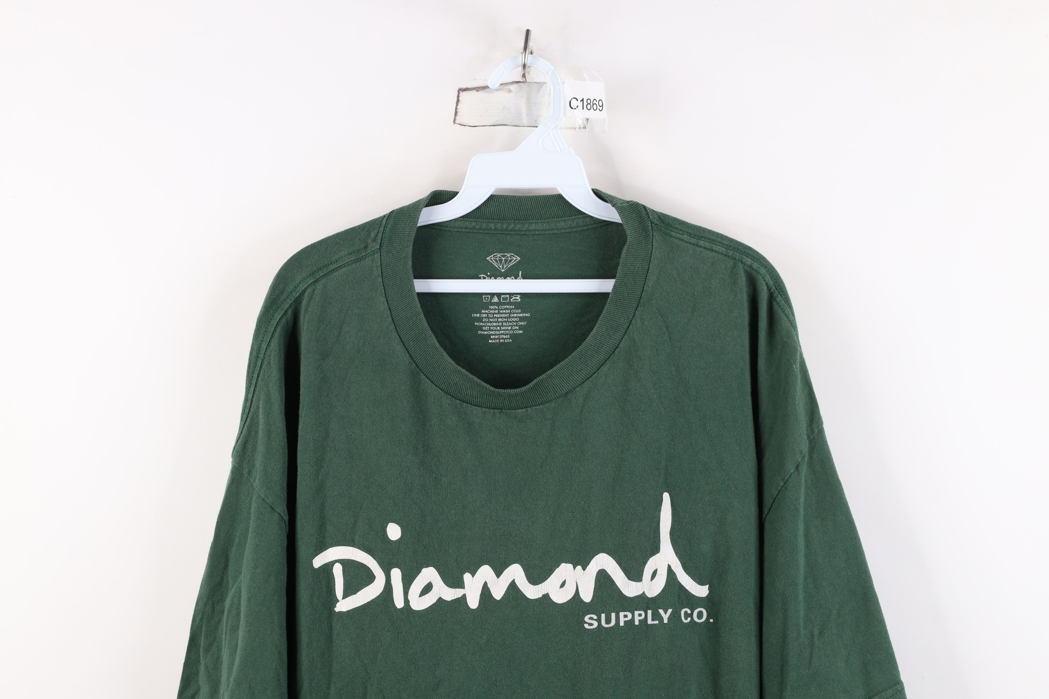 Diamond Supply Co. Vintage 90s Y2K Diamond Supply Co Skateboards T-Shirt USA Size US XXL / EU 58 / 5 - 2 Thumbnail