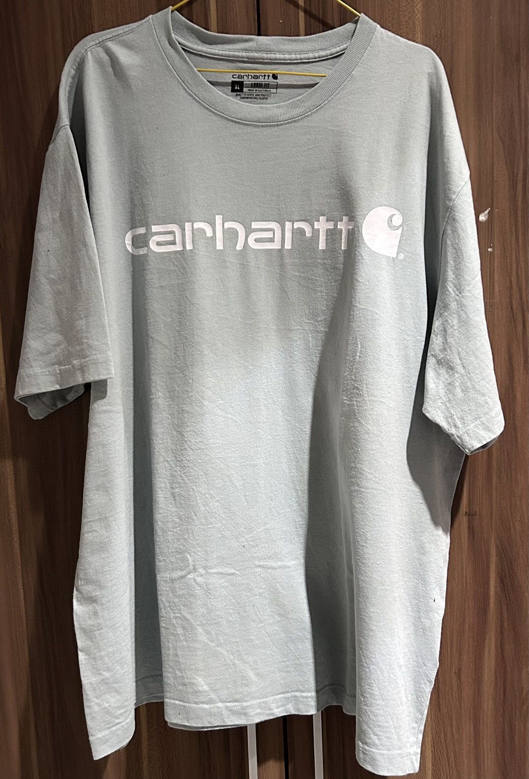 Carhartt Vintage tshirt carhartt blue XL loose fit Size US XL / EU 56 / 4 - 1 Thumbnail