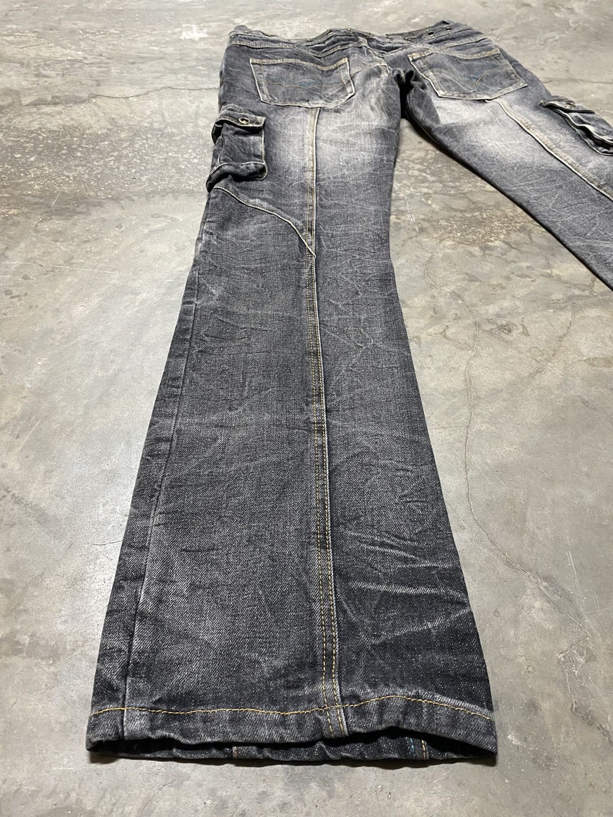 14th Addiction × LOWBOX × Le Grande Bleu (L.G.B.) Flare Jeans Lowbox Bondage Size US 31 - 16 Thumbnail