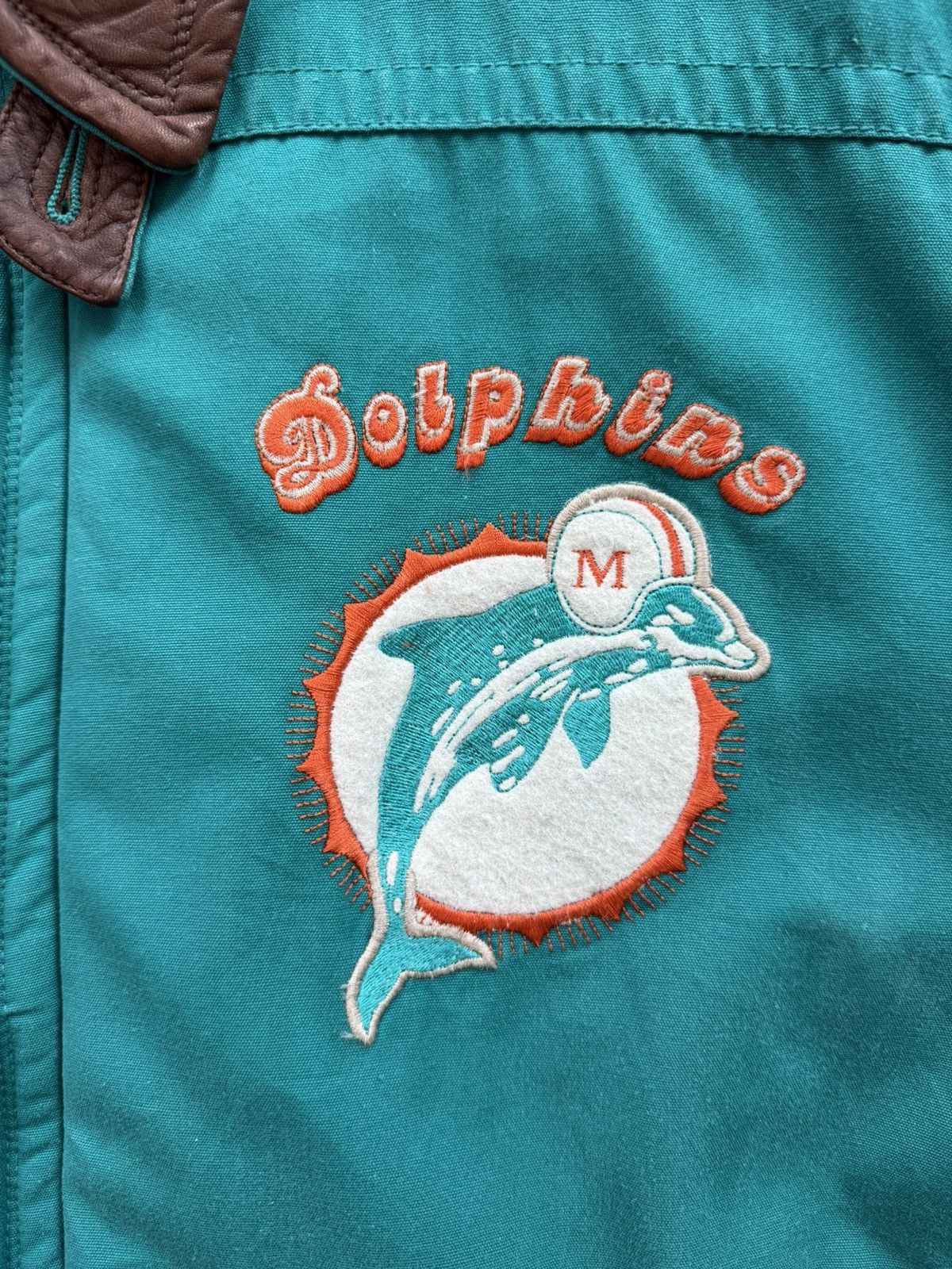 Mirage RARE GRAIL Vintage Miami Dolphins 80s Jacket Size US L / EU 52-54 / 3 - 4 Thumbnail