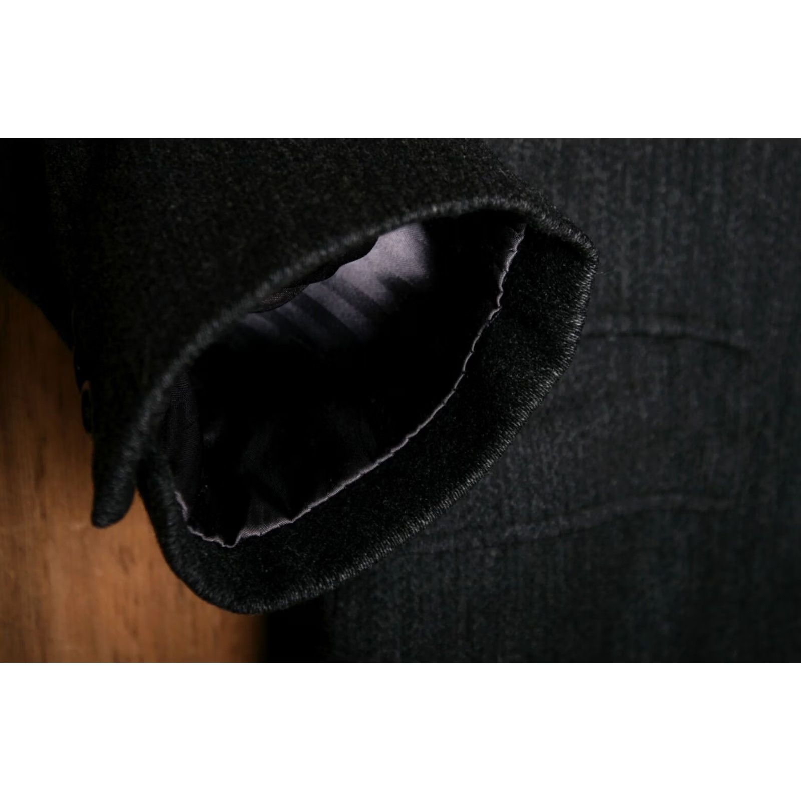 Vintage VINTAGE Town & Country Coat Overcoat Wool Gray 41R Mens Herringbone Button 43" Length 18.25" Shoulders Size US XS / EU 42 / 0 - 6 Thumbnail