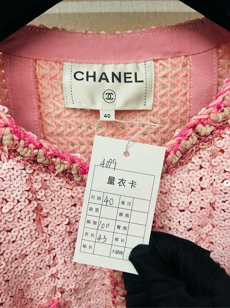 Chanel Chanel 23c pink sequin jacket 2504-Nextarrow Size S / US 4 / IT 40 - 3 Thumbnail