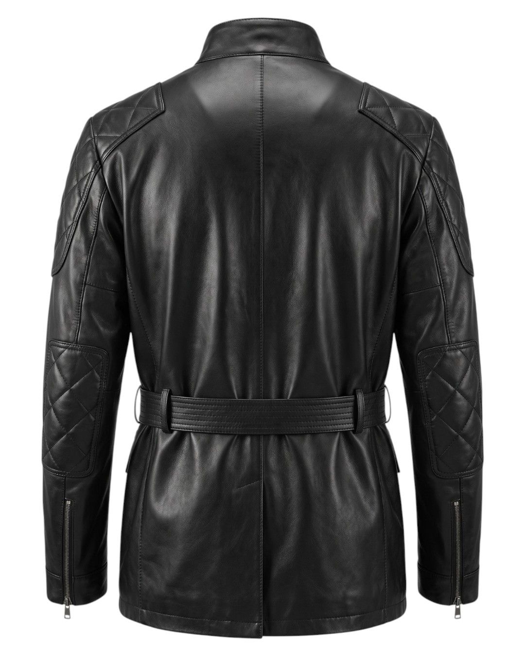 Gucci BELTED LEATHER COAT WITH DETACHABLE GOOSE DOWN LINING Size US M / EU 48-50 / 2 - 2 Thumbnail